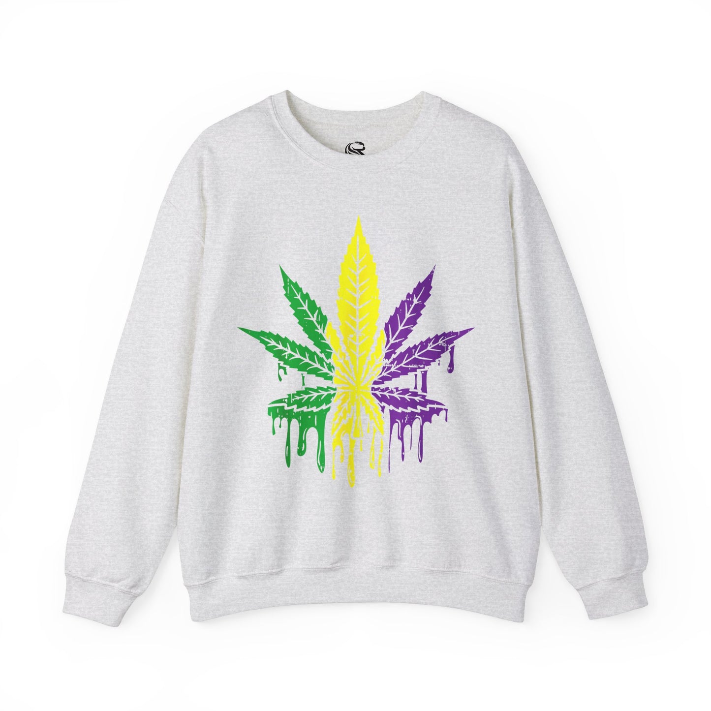 Plant Mardi Gras Unisex Heavy Blend Crewneck Sweatshirt