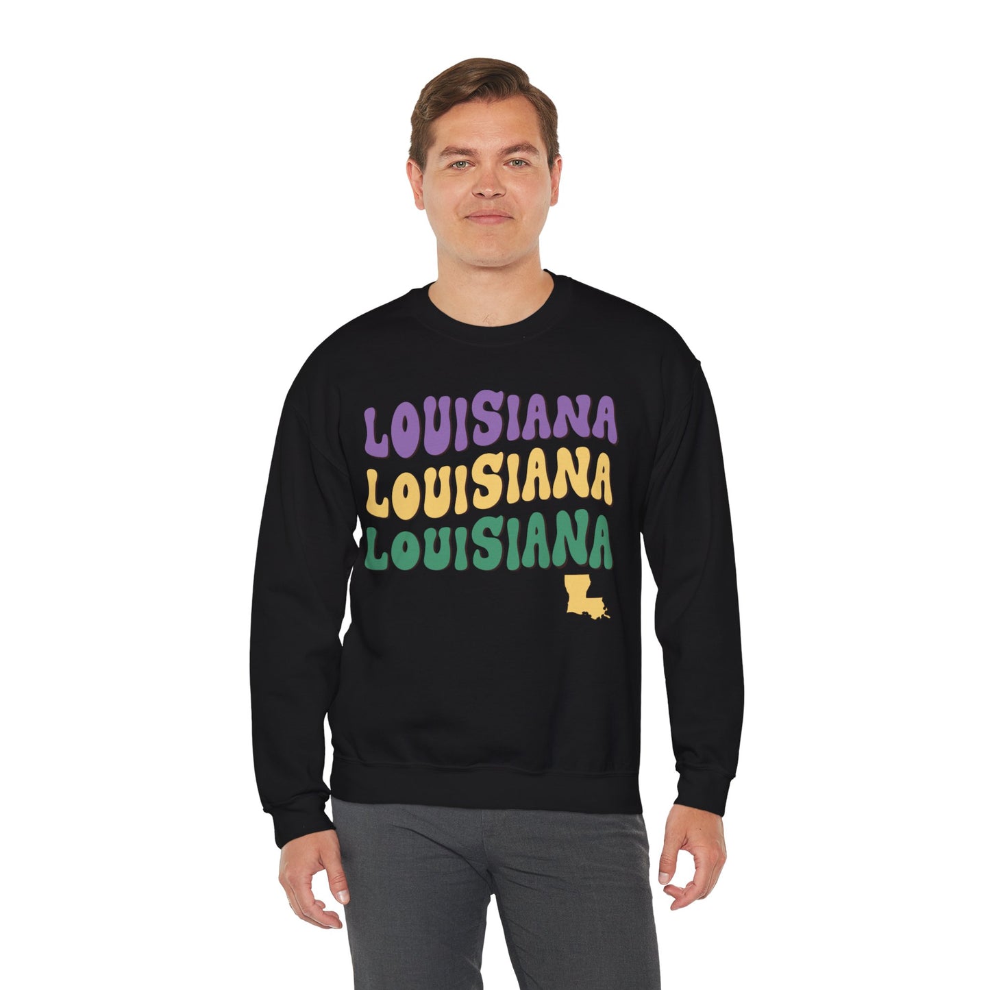 Louisiana Unisex Heavy Blend Crewneck Sweatshirt