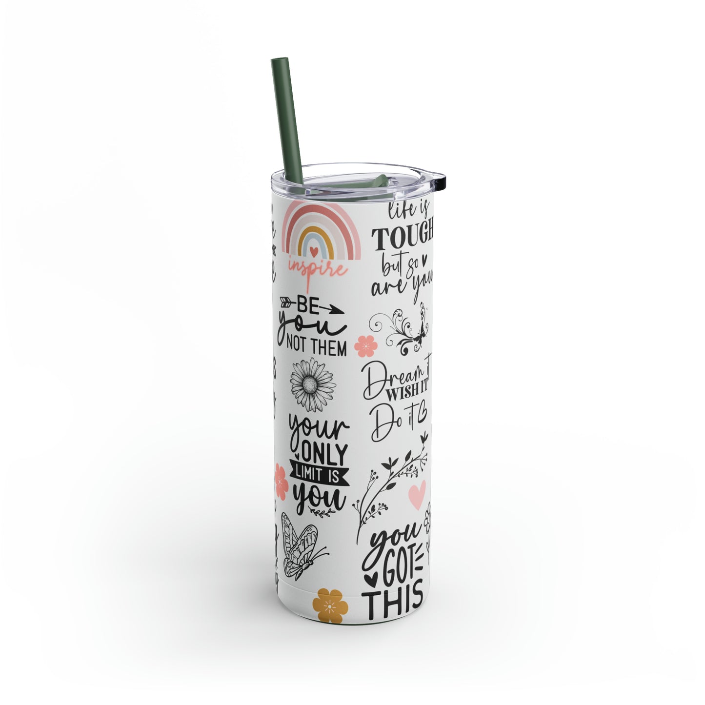 "Good Things Are Coming" Skinny Matte Tumbler, 20oz