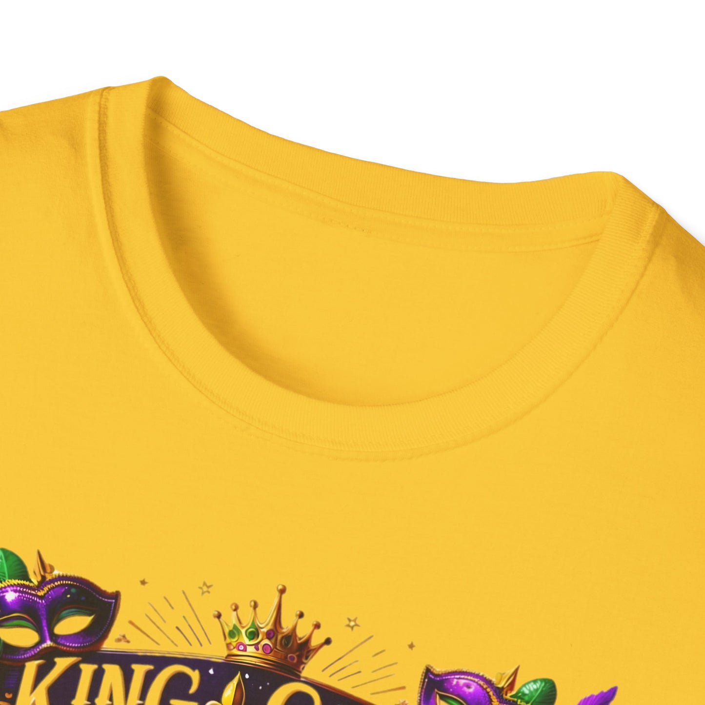 "King Cake Calories Don't Count" Unisex Soft-style T-Shirt