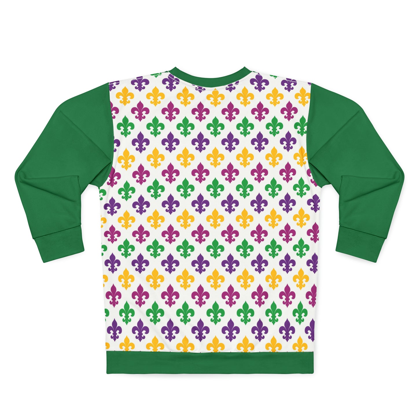 Fleur-de-lis Mardi Gras Unisex All Over Print Sweatshirt