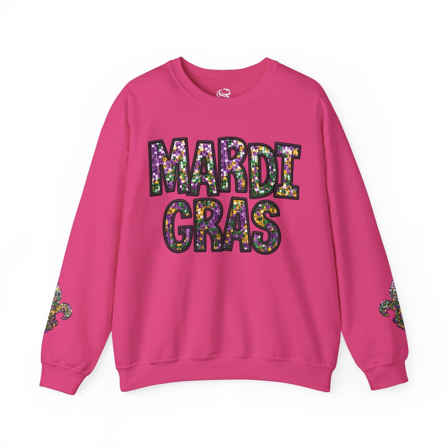 "Carnival Sparkle" Mardi Gras Unisex Heavy Blend Crewneck Sweatshirt