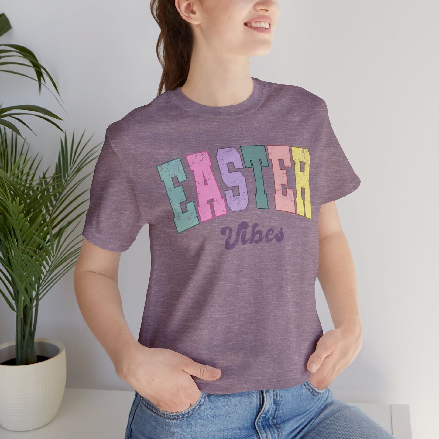 "Easter Vibes" Unisex Jersey Short Sleeve Tee