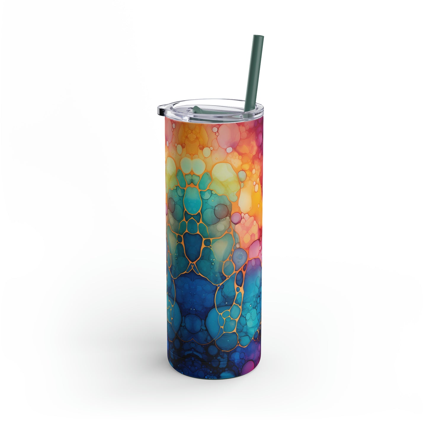 Colorful Skinny Matte Tumbler, 20oz