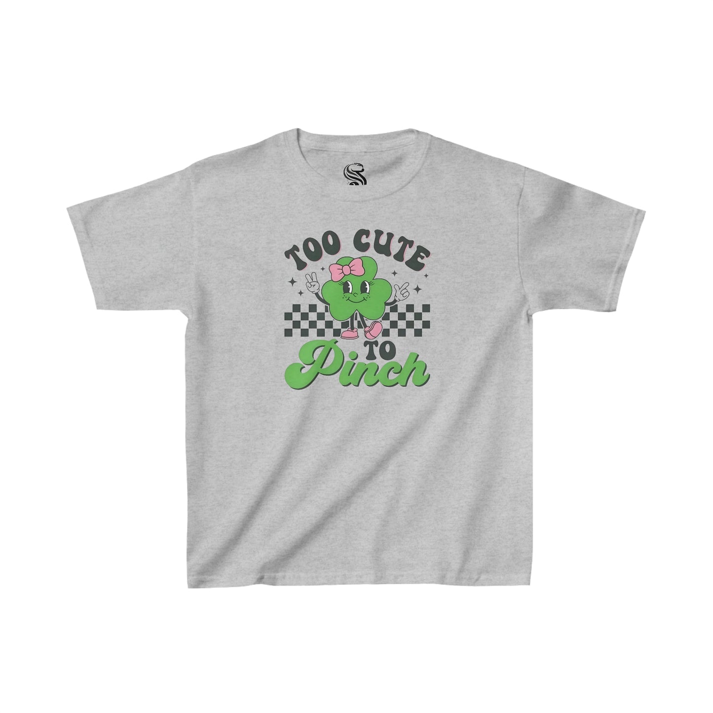 "Too Cute To Pinch" Kids Heavy Cotton Tee