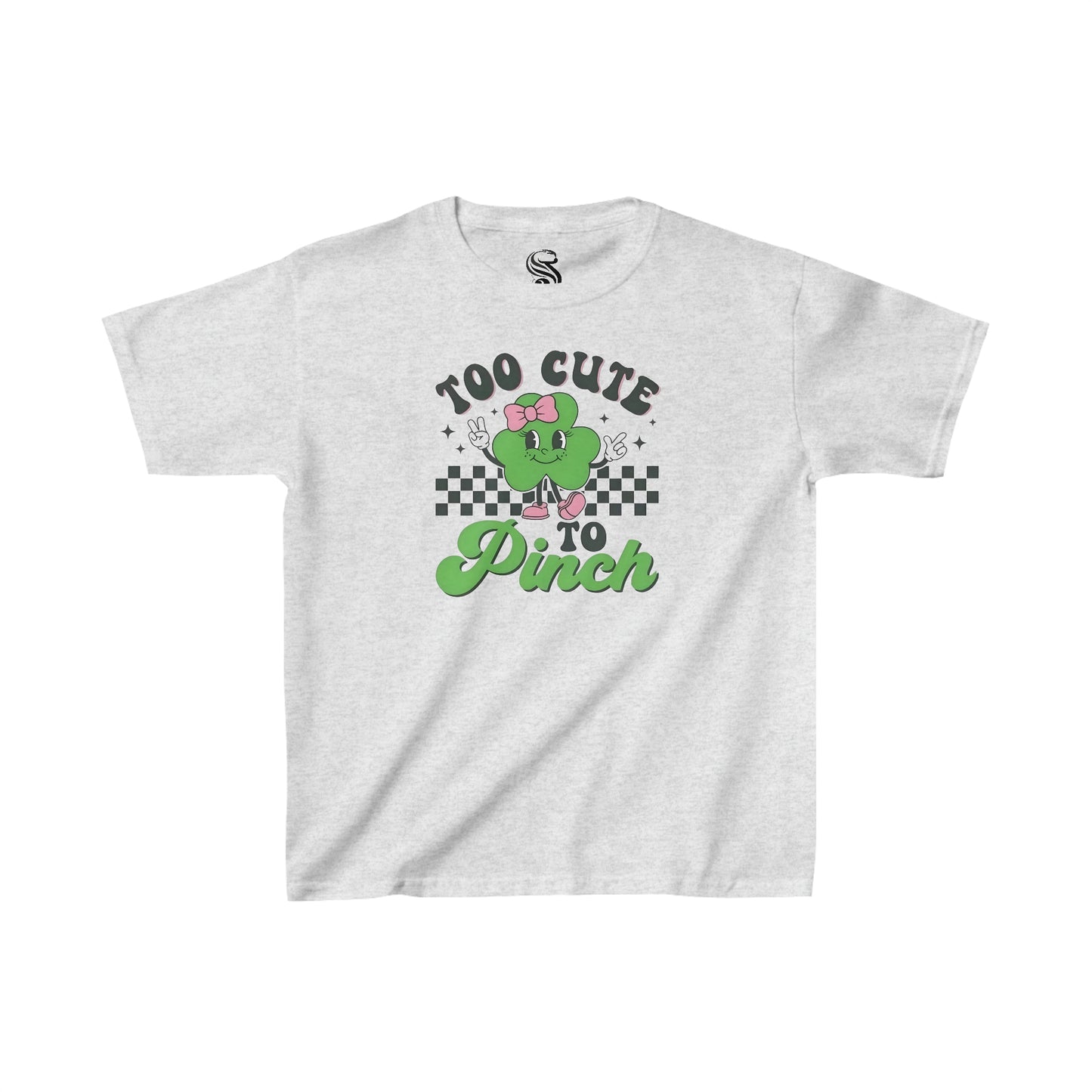 "Too Cute To Pinch" Kids Heavy Cotton Tee