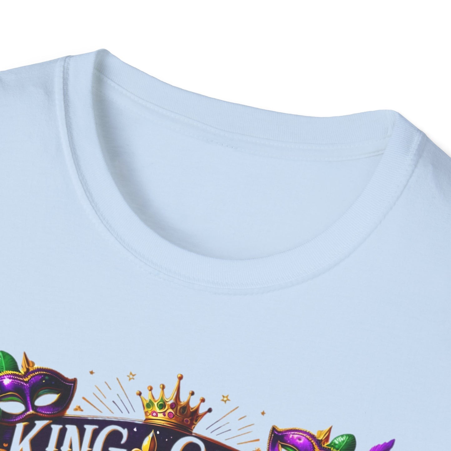 "King Cake Calories Don't Count" Unisex Soft-style T-Shirt