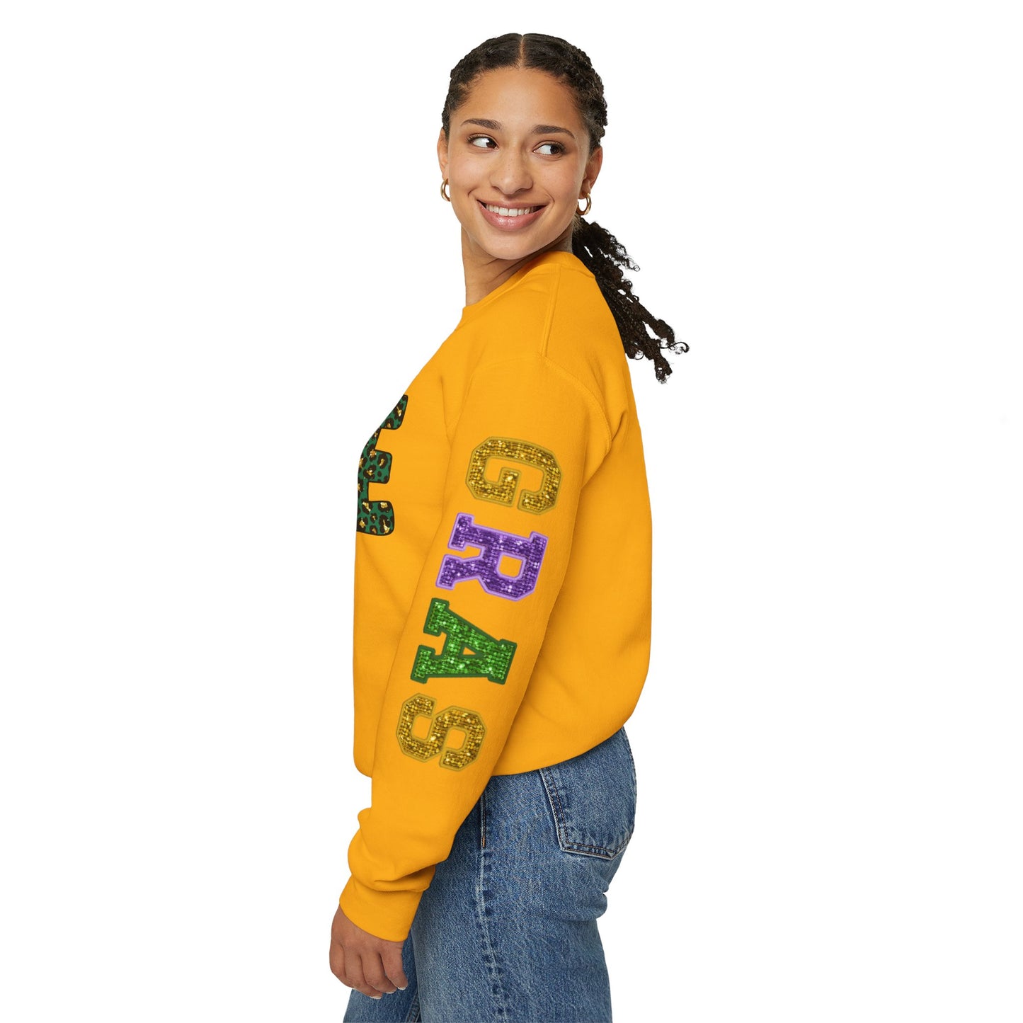 Love Mardi Gras Unisex Heavy Blend Crewneck Sweatshirt