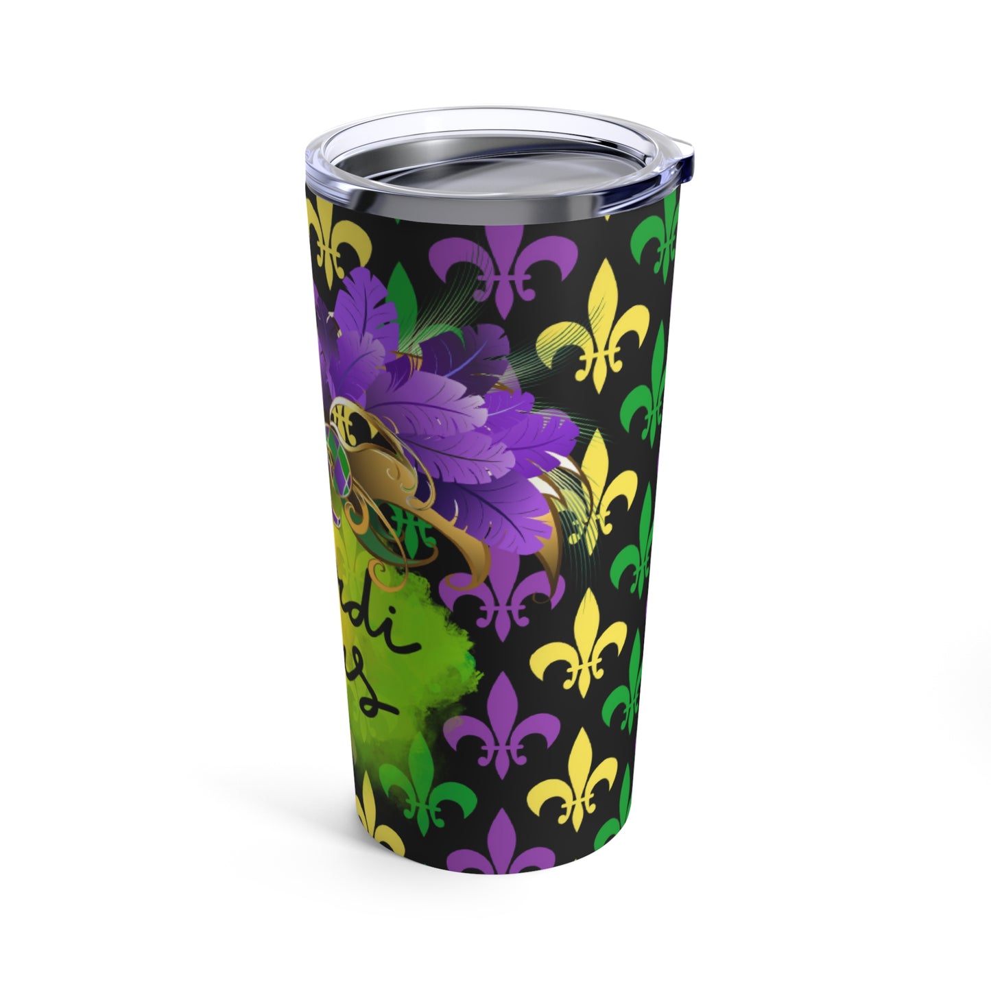 Mardi Gras Fleur-de-lis Variety Tumbler 20oz