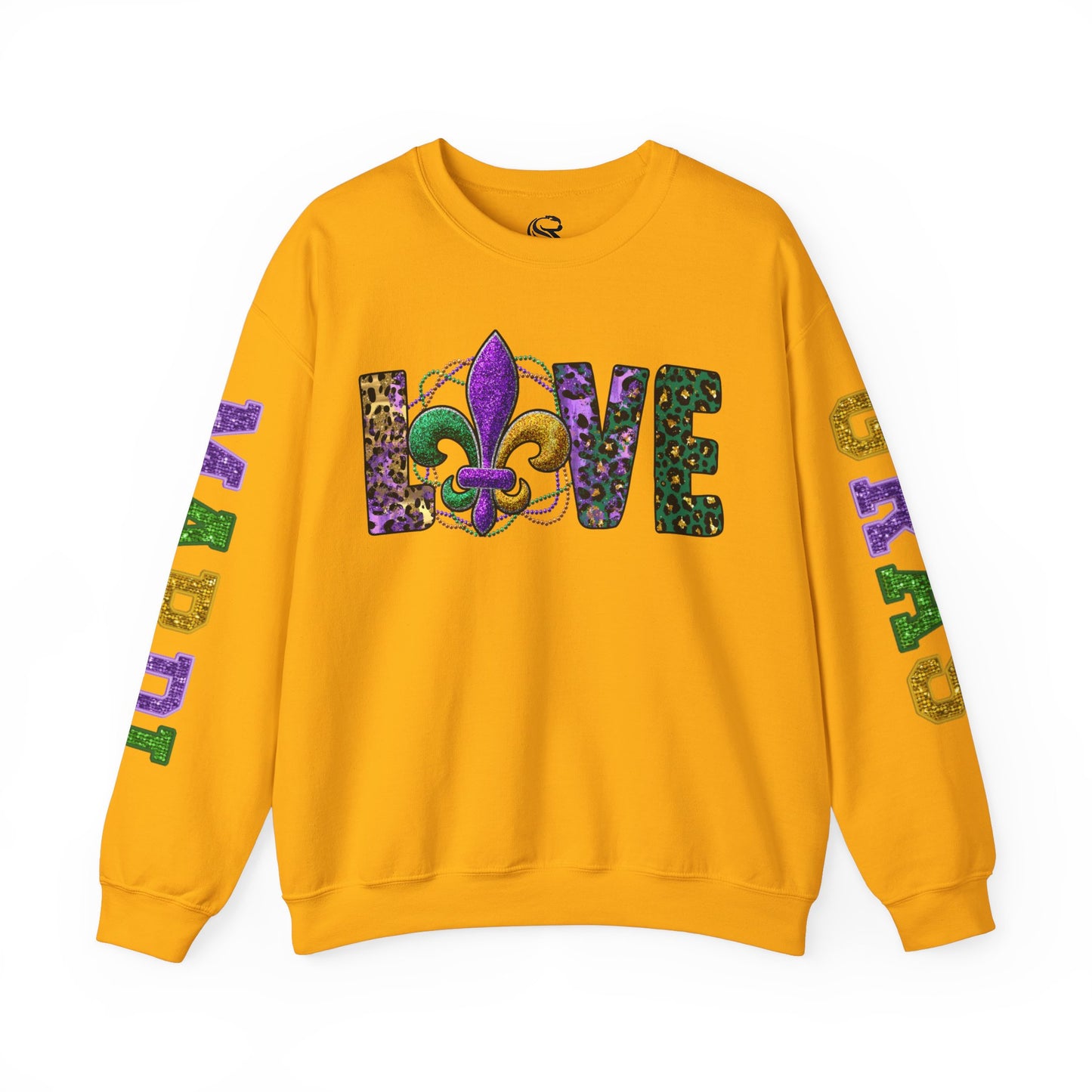 Love Mardi Gras Unisex Heavy Blend Crewneck Sweatshirt