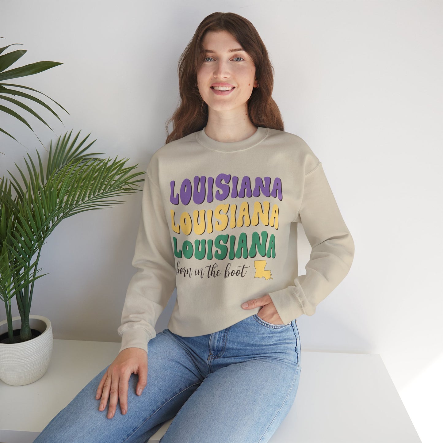 Louisiana Unisex Heavy Blend Crewneck Sweatshirt