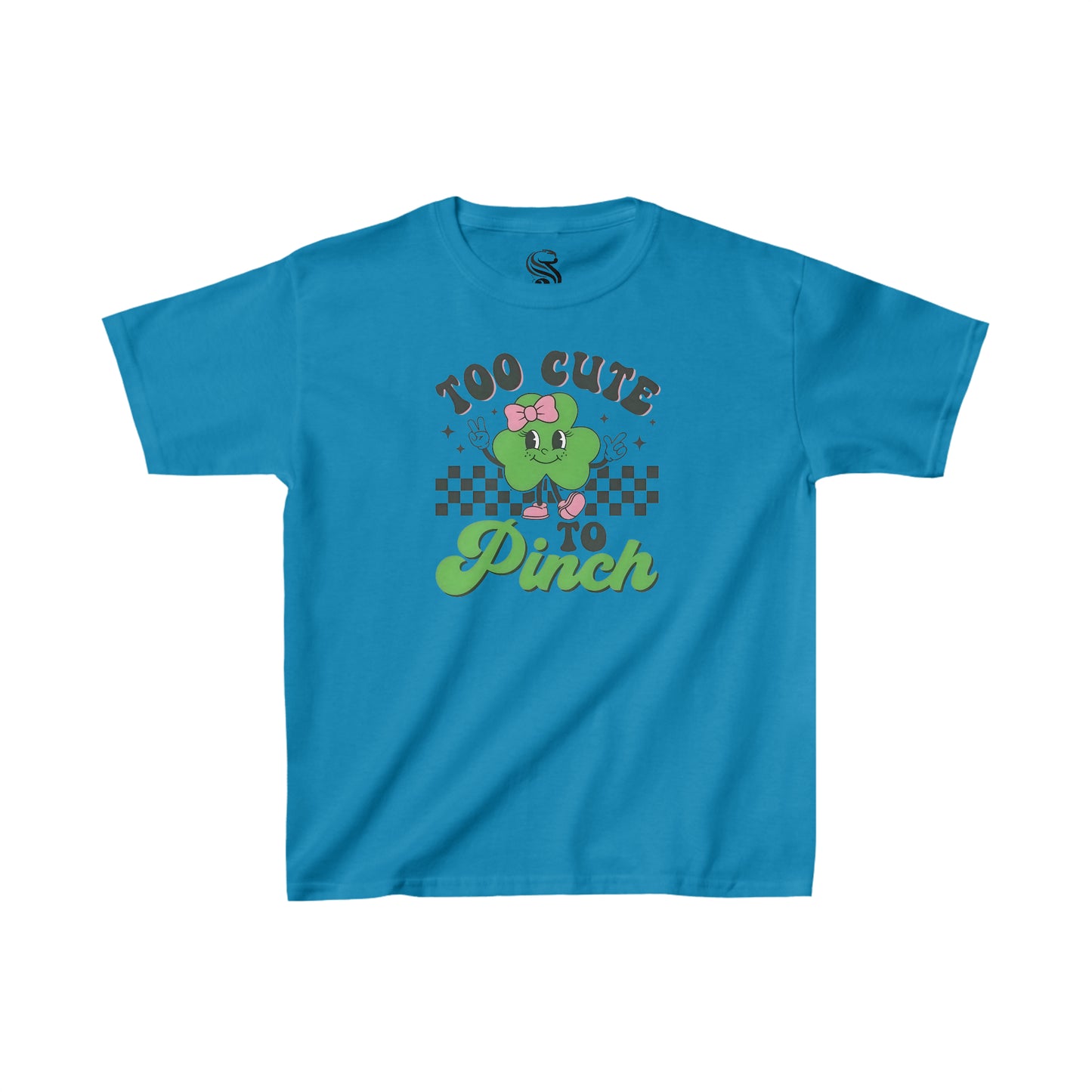 "Too Cute To Pinch" Kids Heavy Cotton Tee