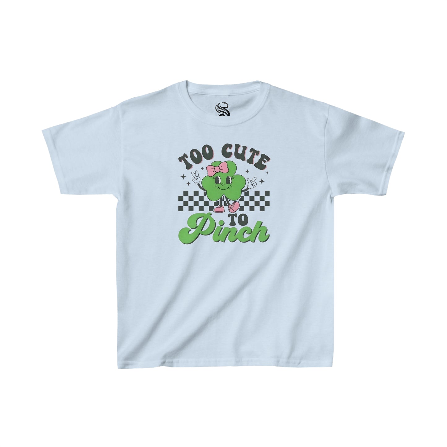 "Too Cute To Pinch" Kids Heavy Cotton Tee