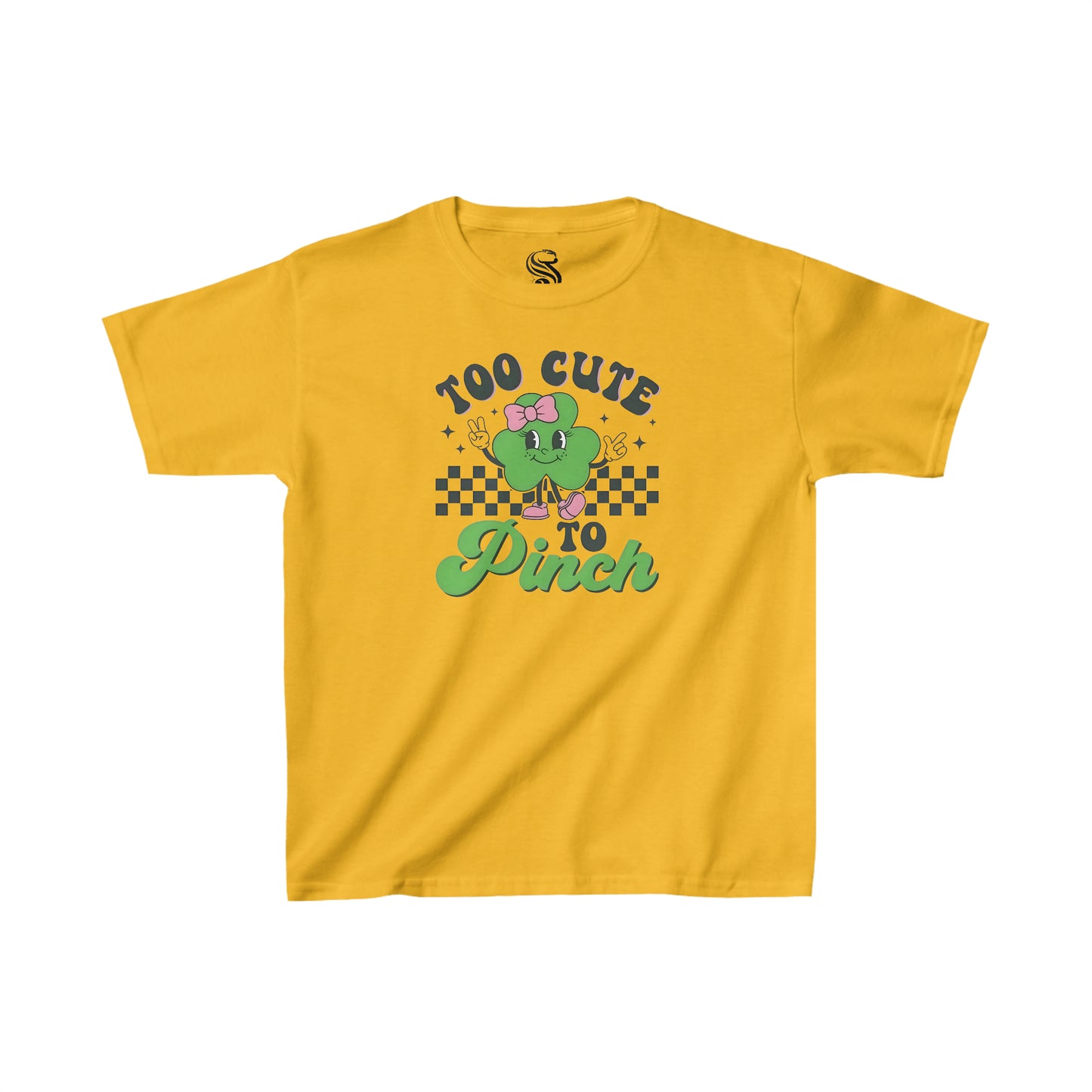 "Too Cute To Pinch" Kids Heavy Cotton Tee