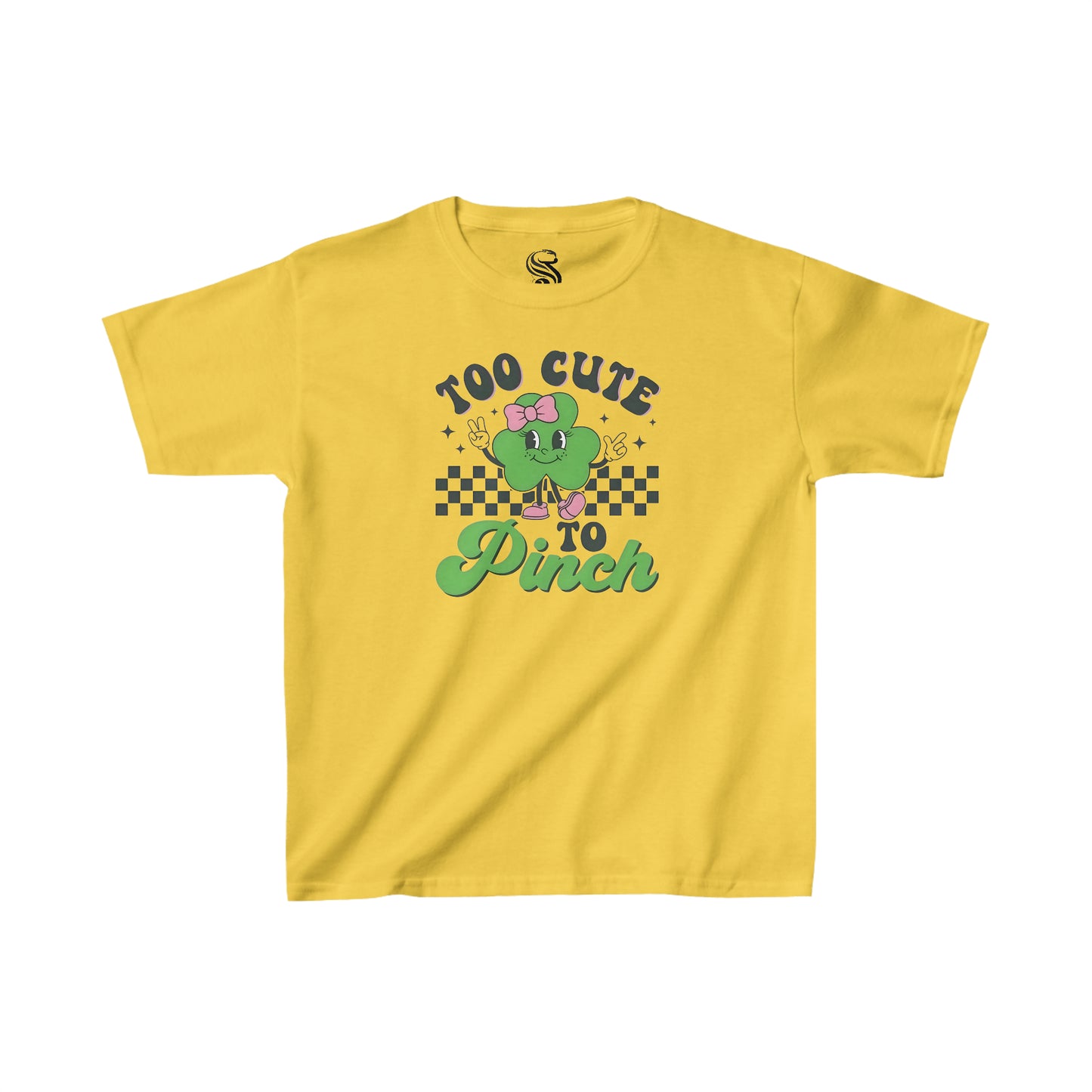 "Too Cute To Pinch" Kids Heavy Cotton Tee