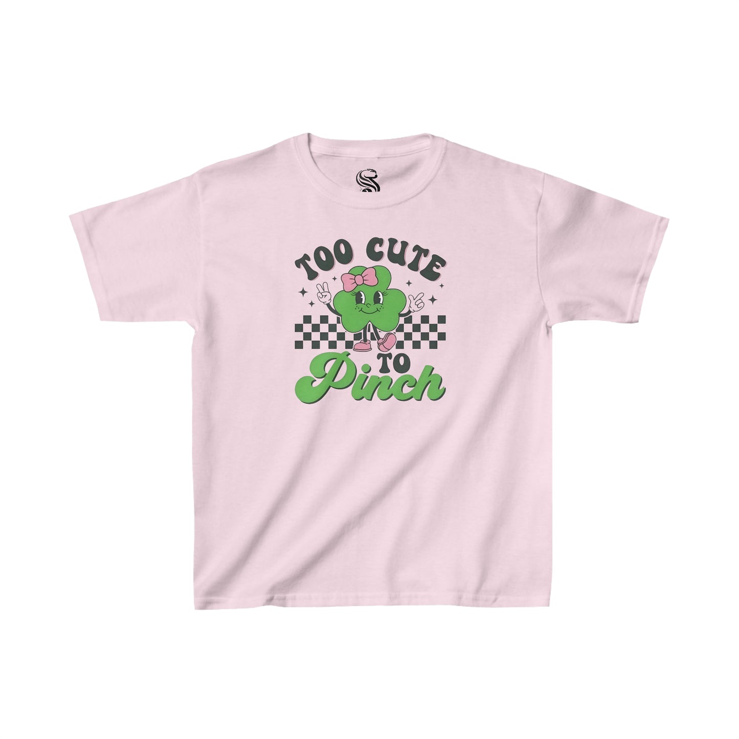 "Too Cute To Pinch" Kids Heavy Cotton Tee