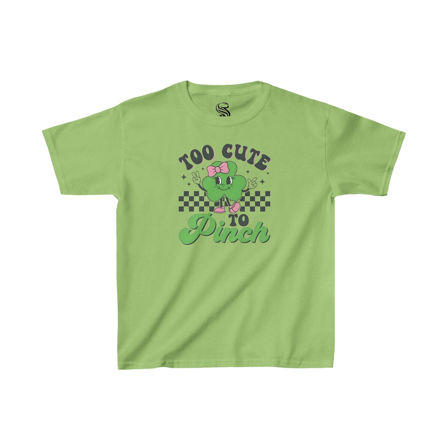 "Too Cute To Pinch" Kids Heavy Cotton Tee