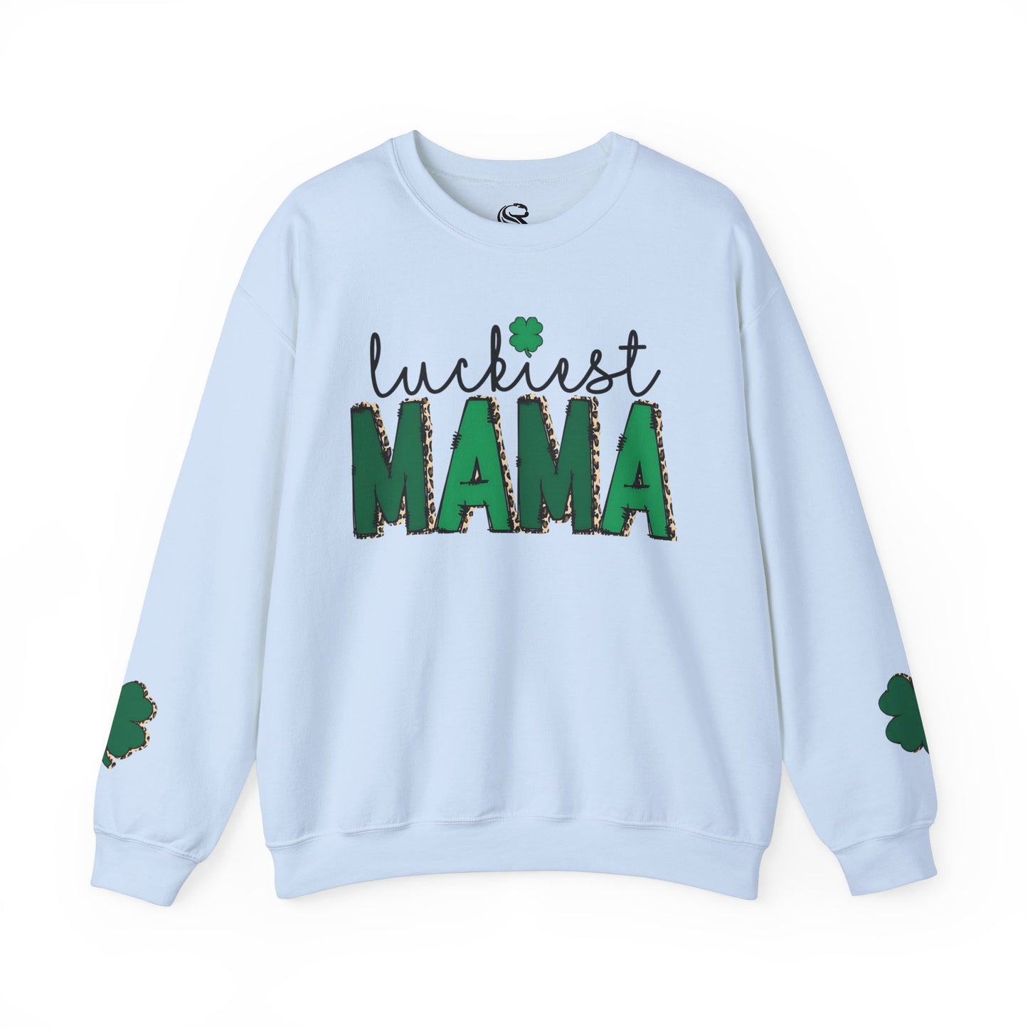 "Luckiest Mama" Heavy Blend Crewneck Sweatshirt