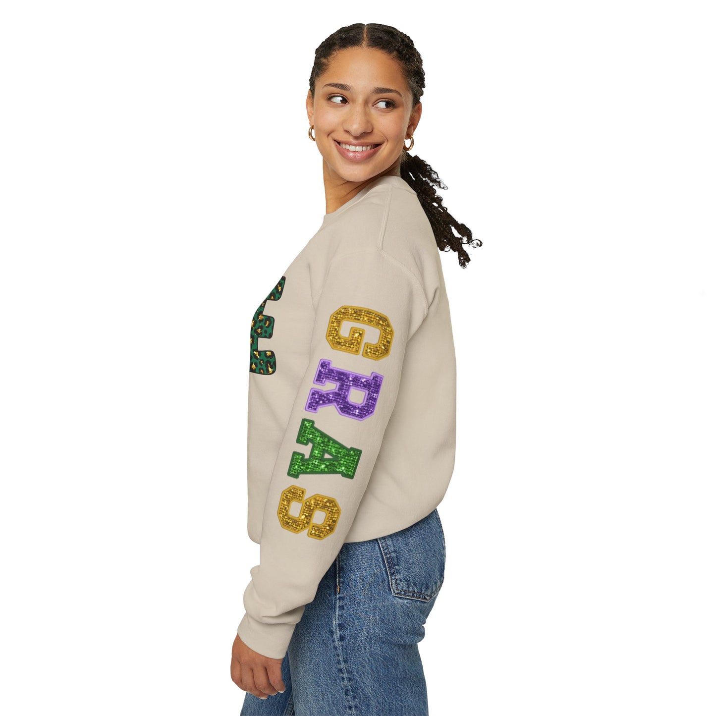 Love Mardi Gras Unisex Heavy Blend Crewneck Sweatshirt