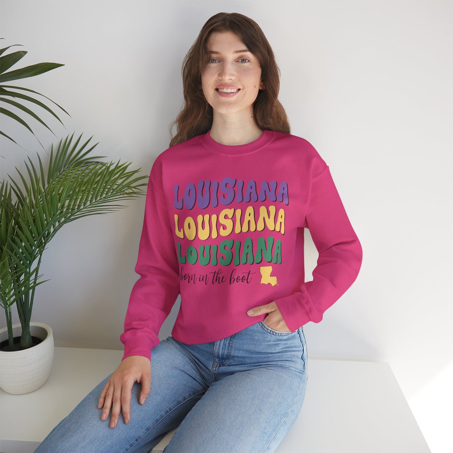 Louisiana Unisex Heavy Blend Crewneck Sweatshirt