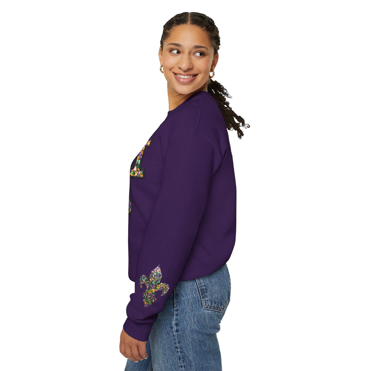 "Carnival Sparkle" Mardi Gras Unisex Heavy Blend Crewneck Sweatshirt