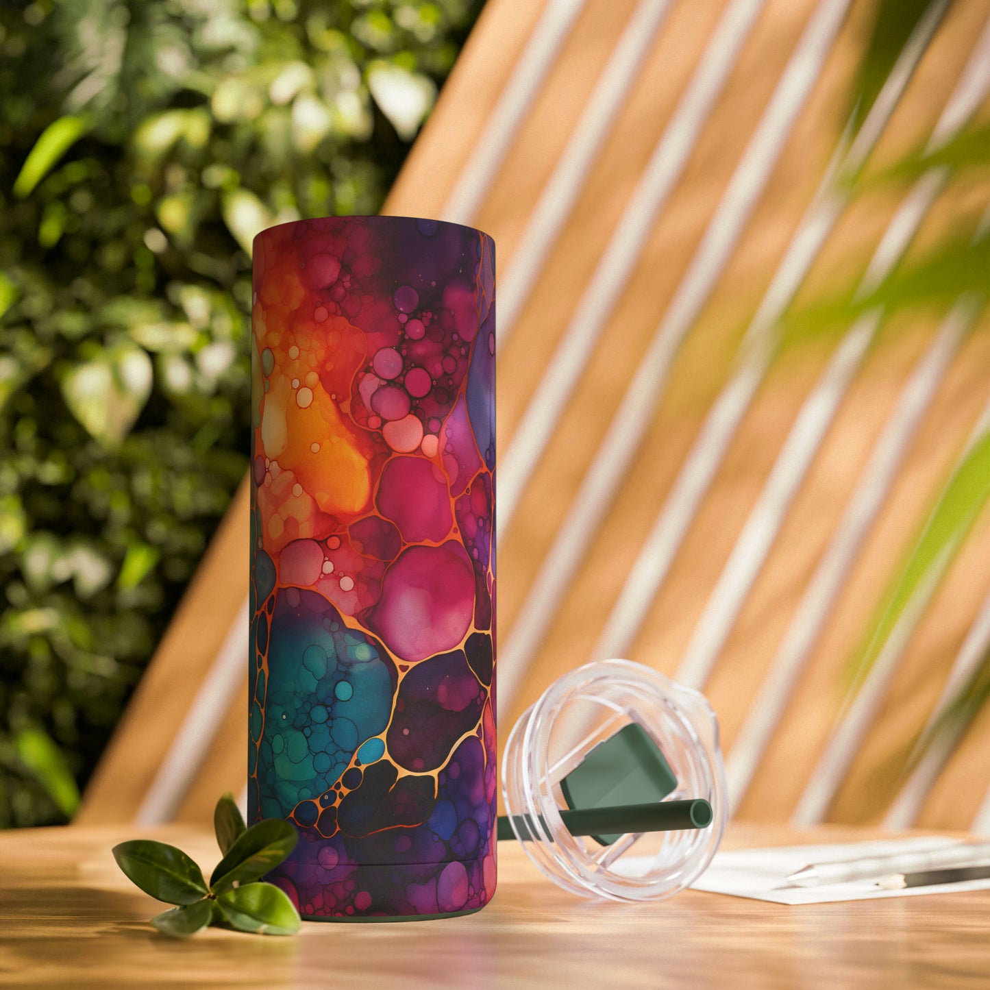 Colorful Skinny Matte Tumbler, 20oz