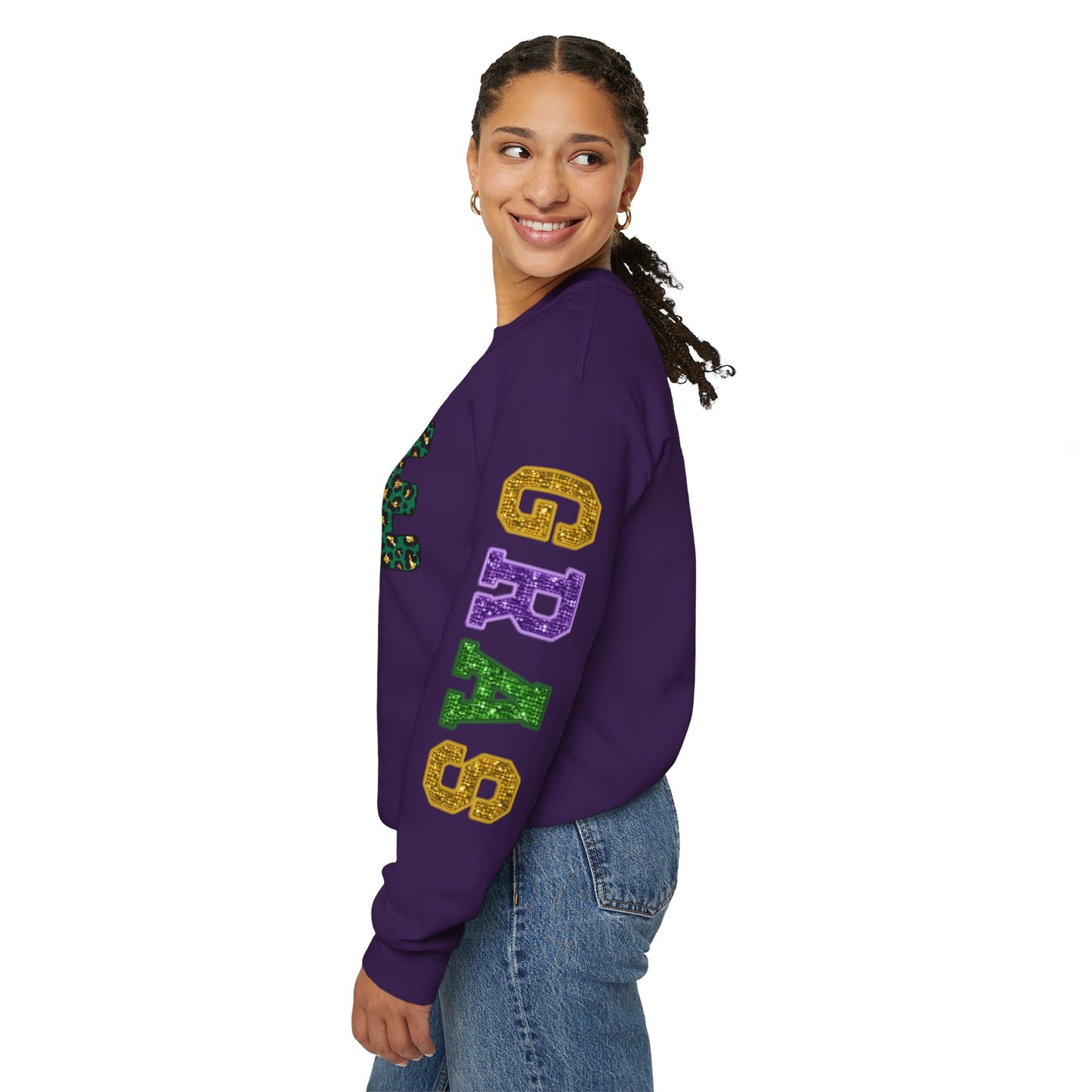 Love Mardi Gras Unisex Heavy Blend Crewneck Sweatshirt