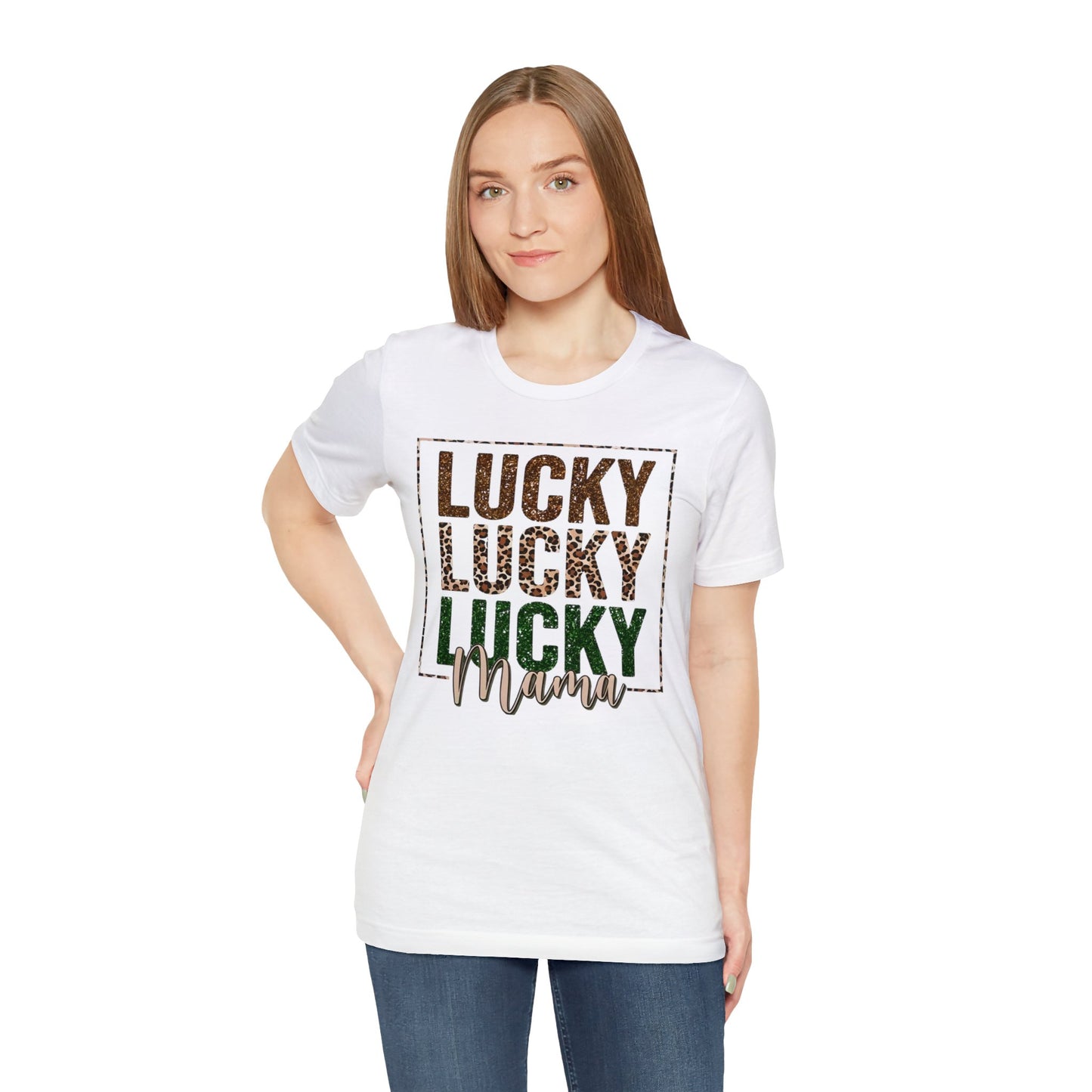 "Lucky Mama"  Unisex Jersey Short Sleeve Tee