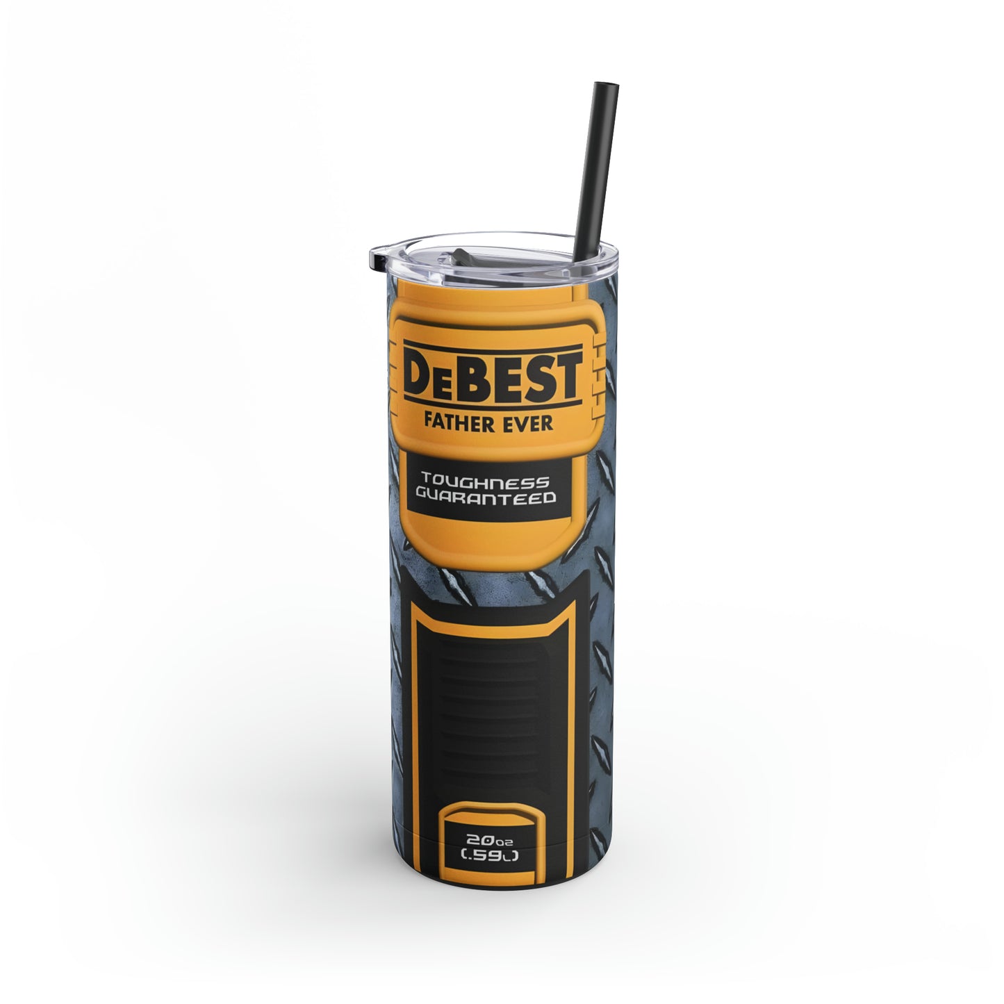 "DeBest Father Ever" Skinny Matte Tumbler, 20oz