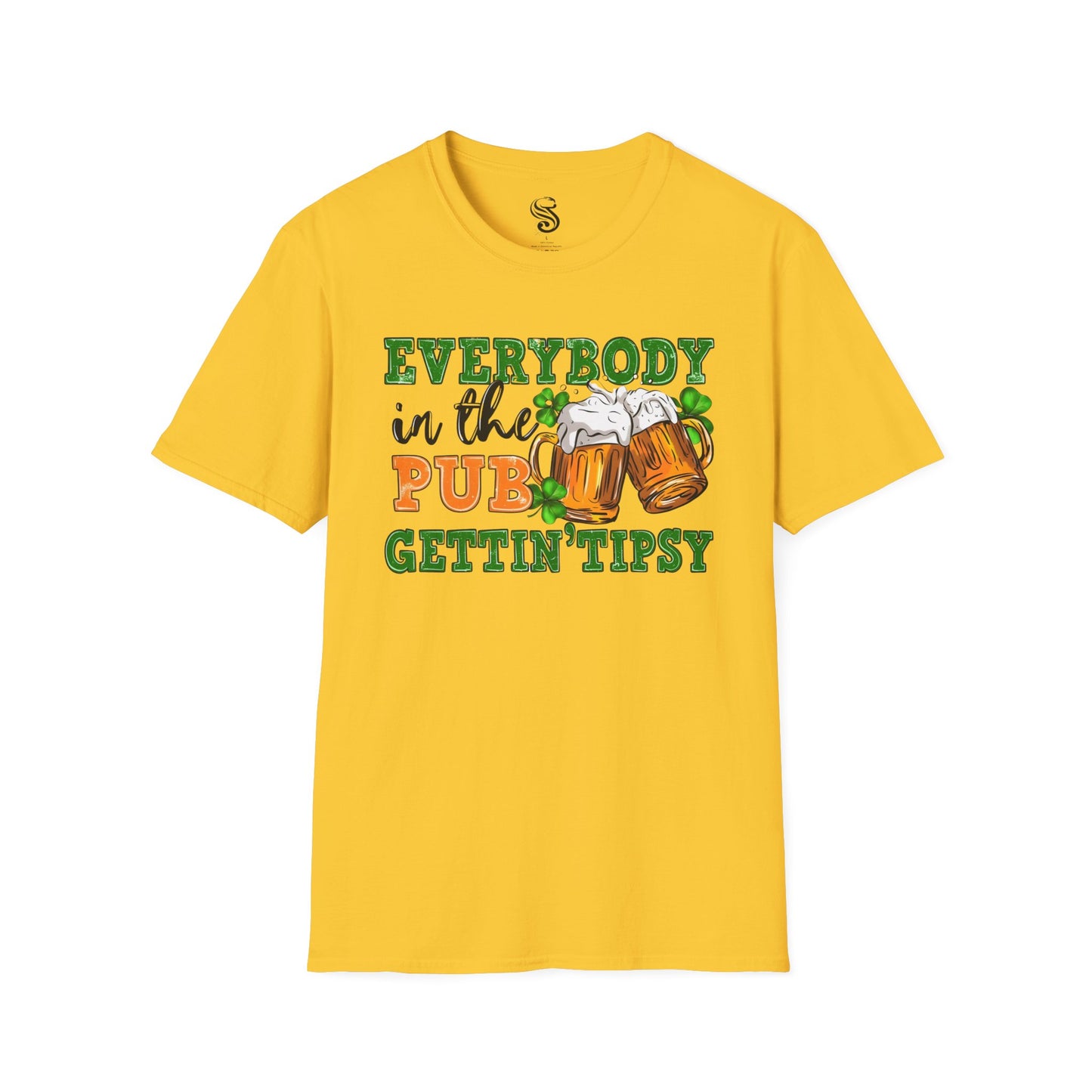 "Everybody In The Pub Getting Tipsy" Unisex Softstyle T-Shirt