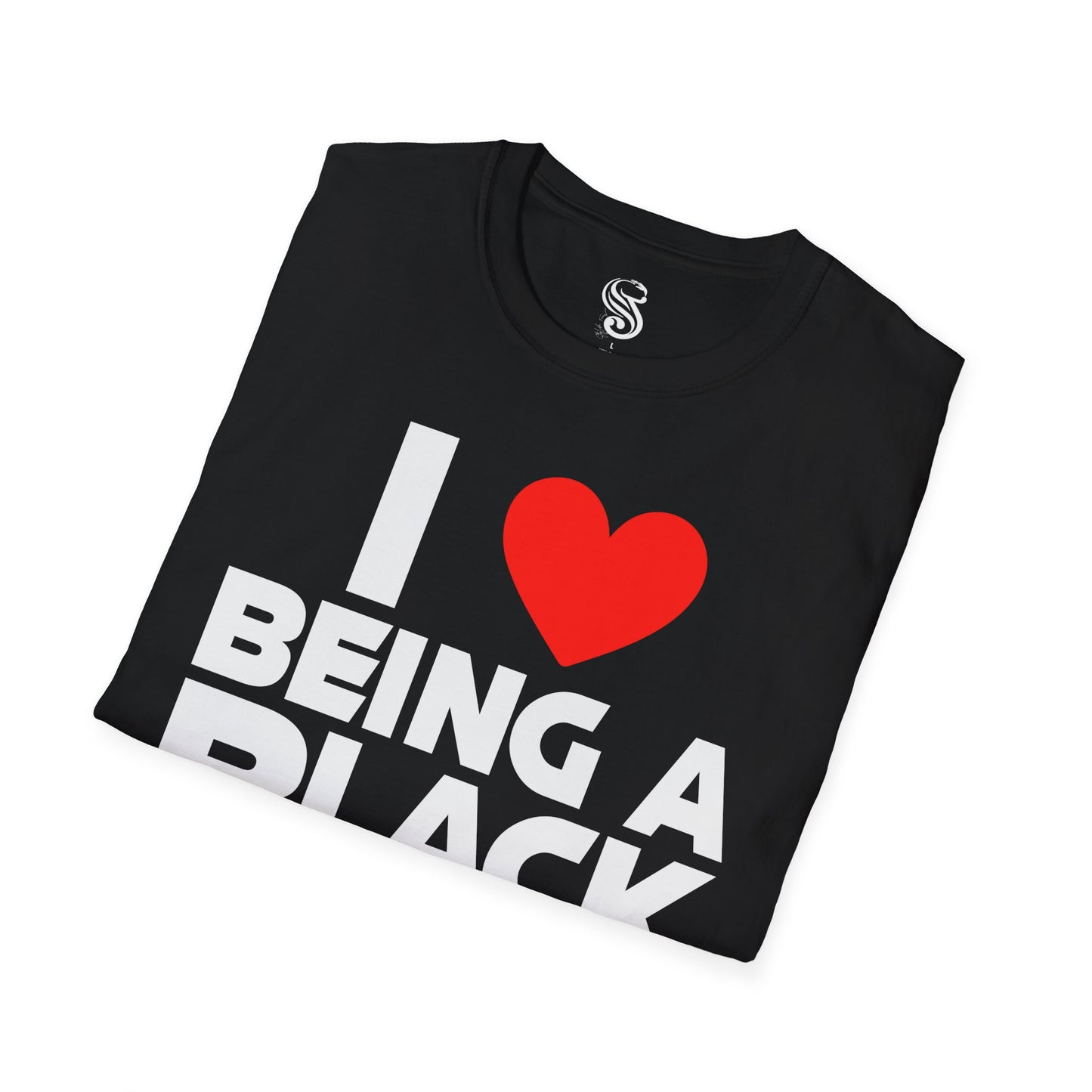 "I Love Being A Black Woman" Unisex Softstyle T-Shirt