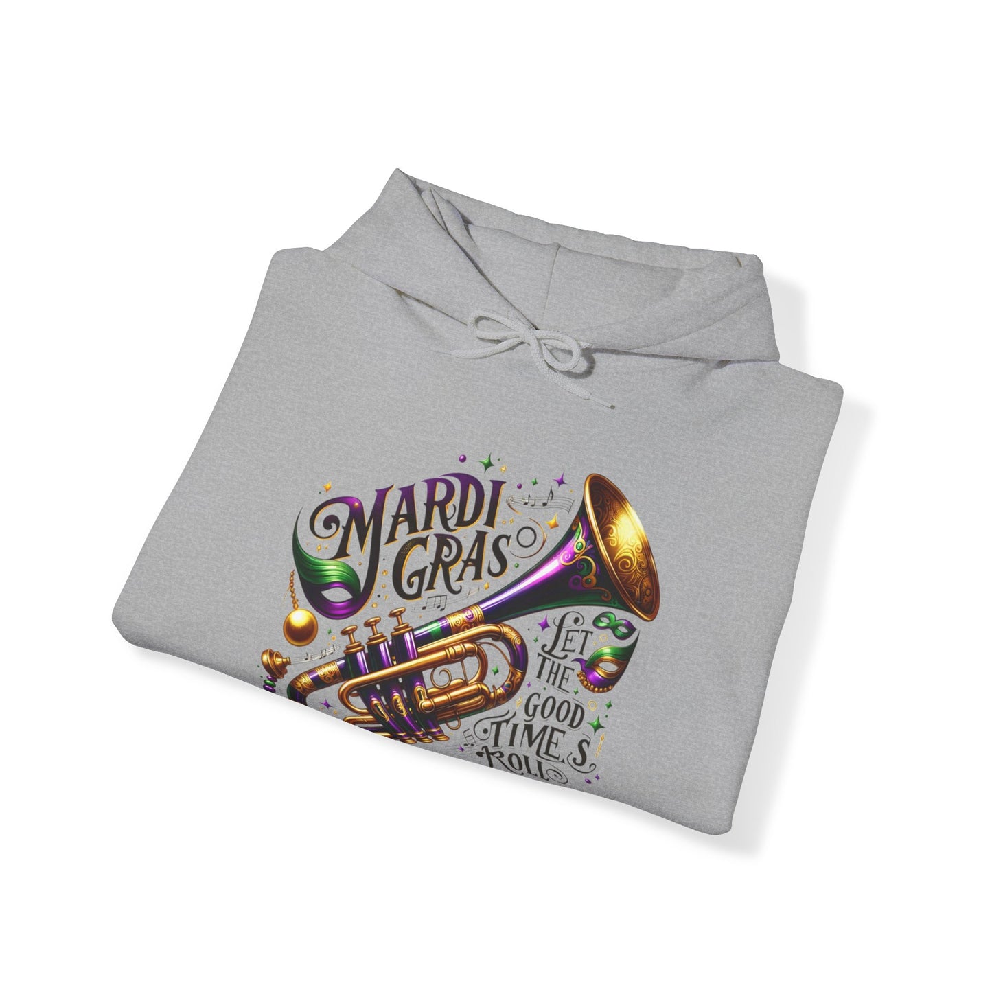 "Let The Good Times Roll" Mardi Gras Unisex Heavy Blend Hoodie