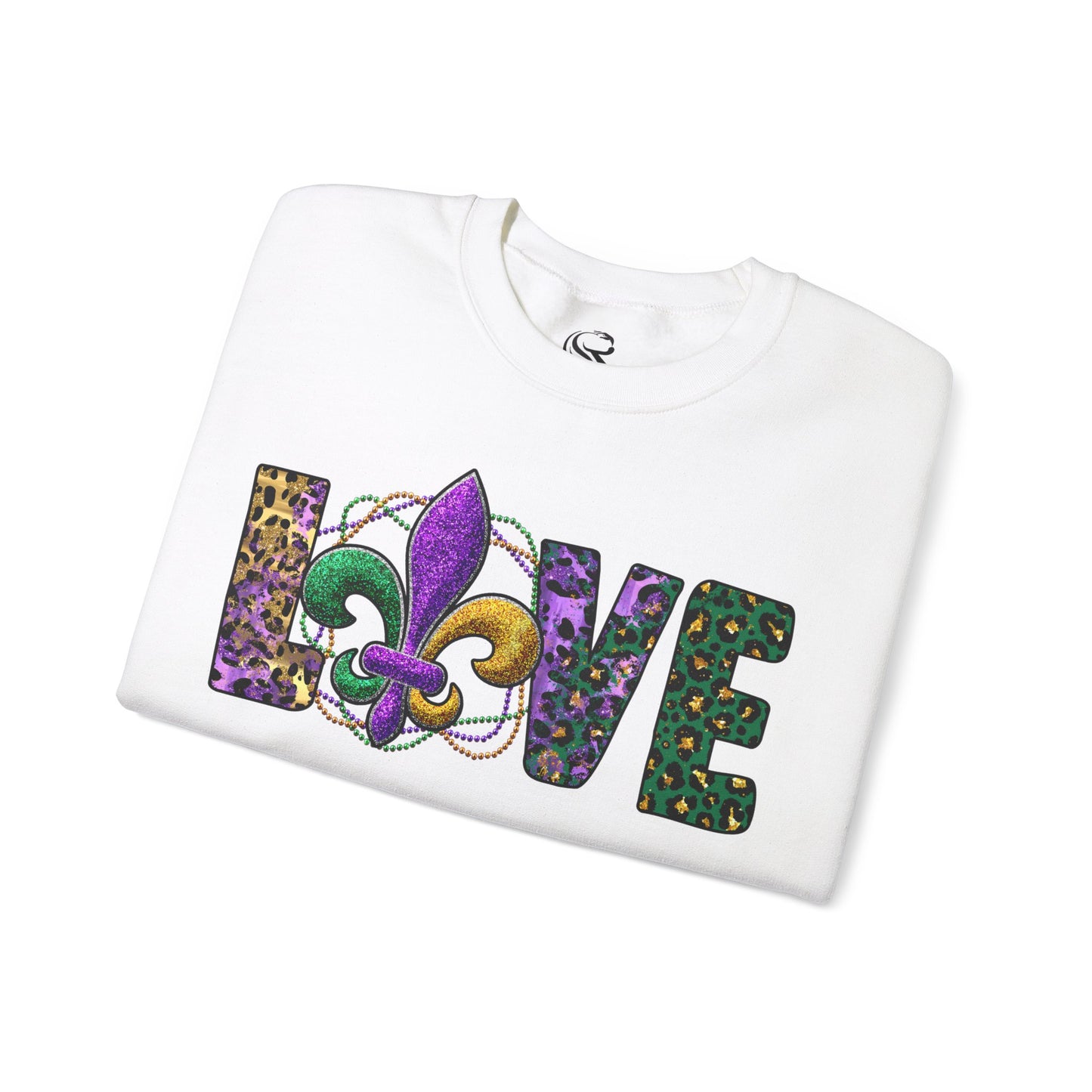 Love Mardi Gras Unisex Heavy Blend Crewneck Sweatshirt