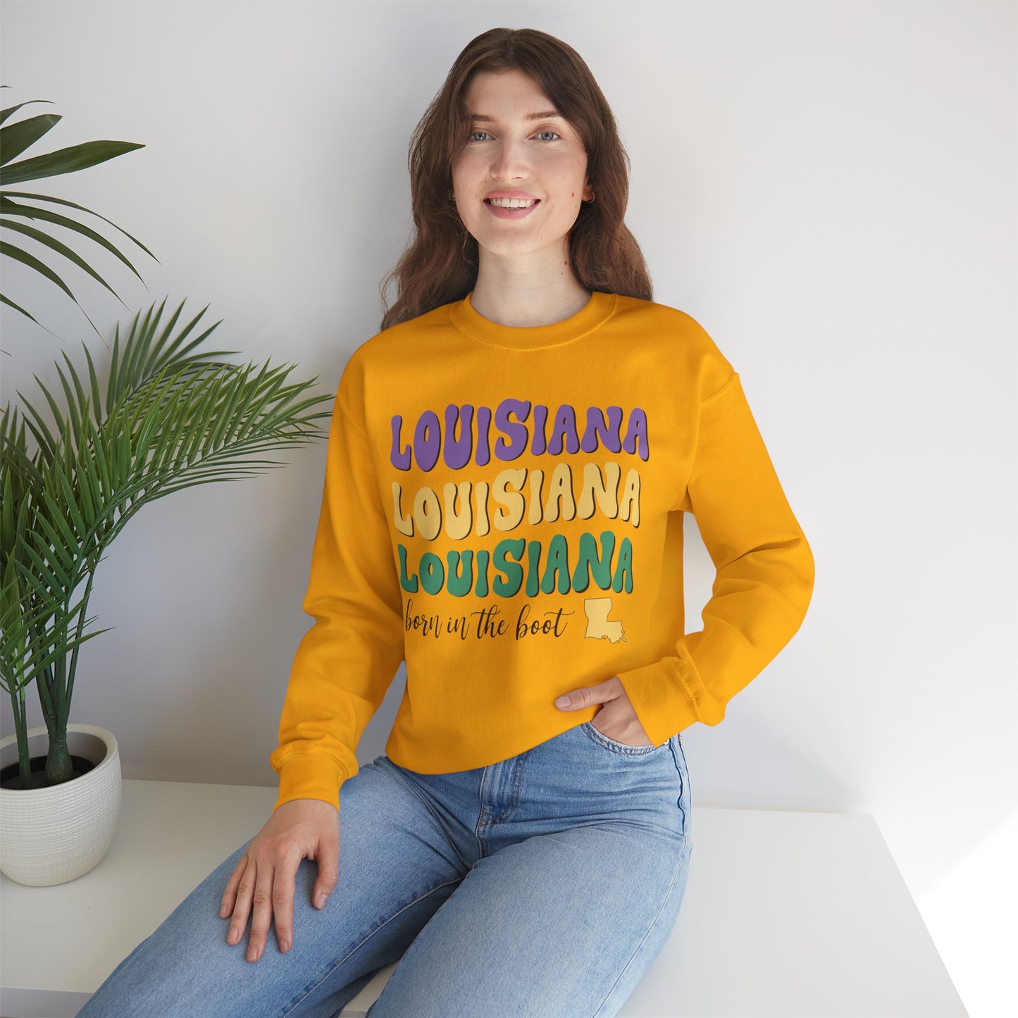 Louisiana Unisex Heavy Blend Crewneck Sweatshirt