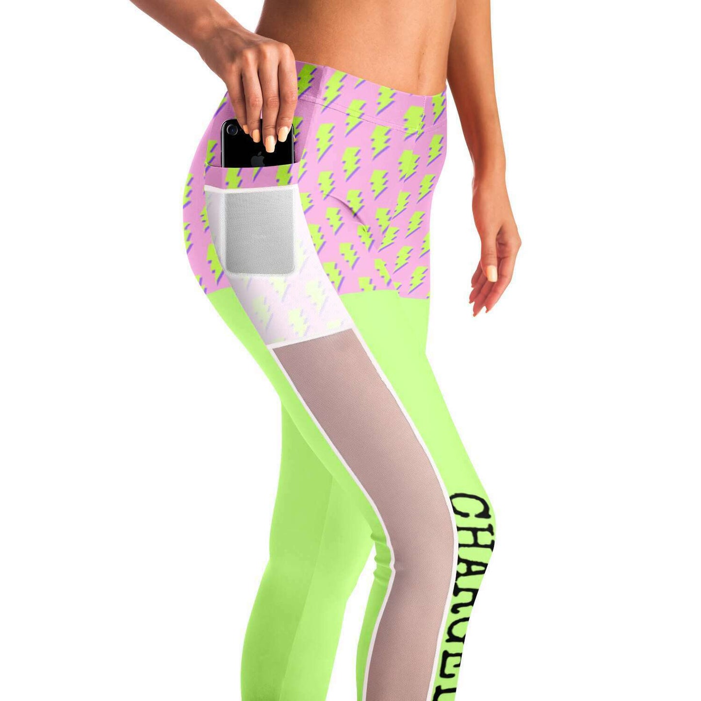 "Charged" Mesh Pocket Leggings