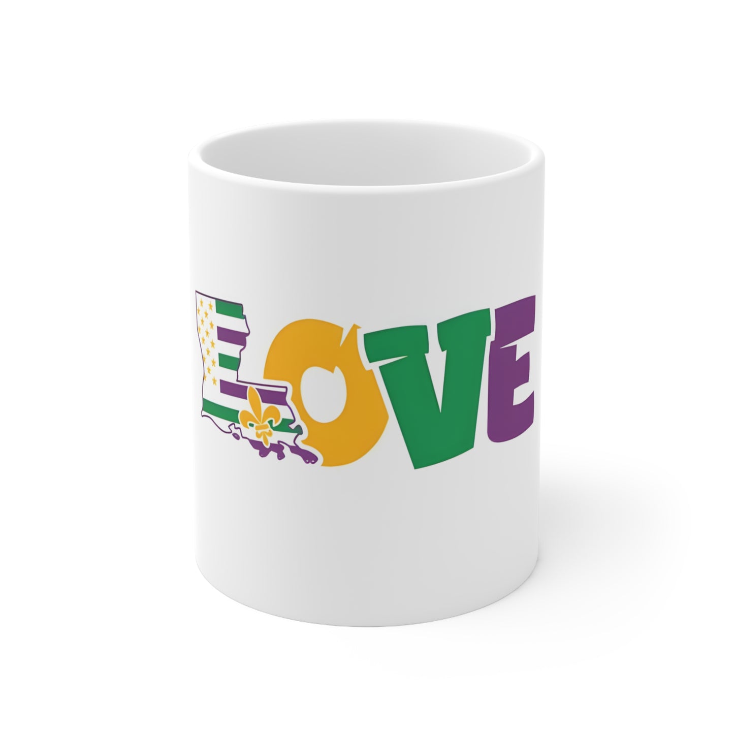 Love Louisiana Ceramic Mug 11oz