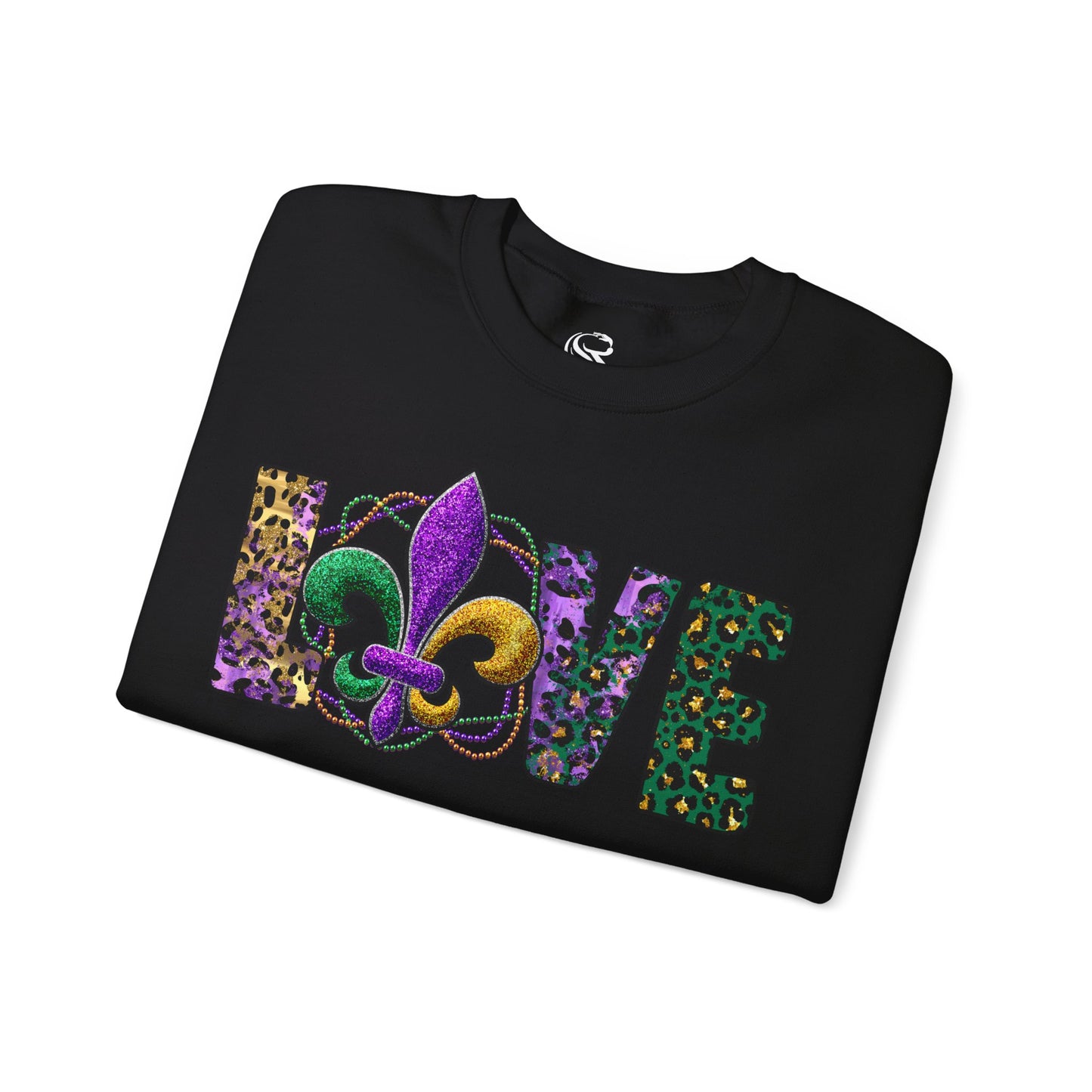 Love Mardi Gras Unisex Heavy Blend Crewneck Sweatshirt