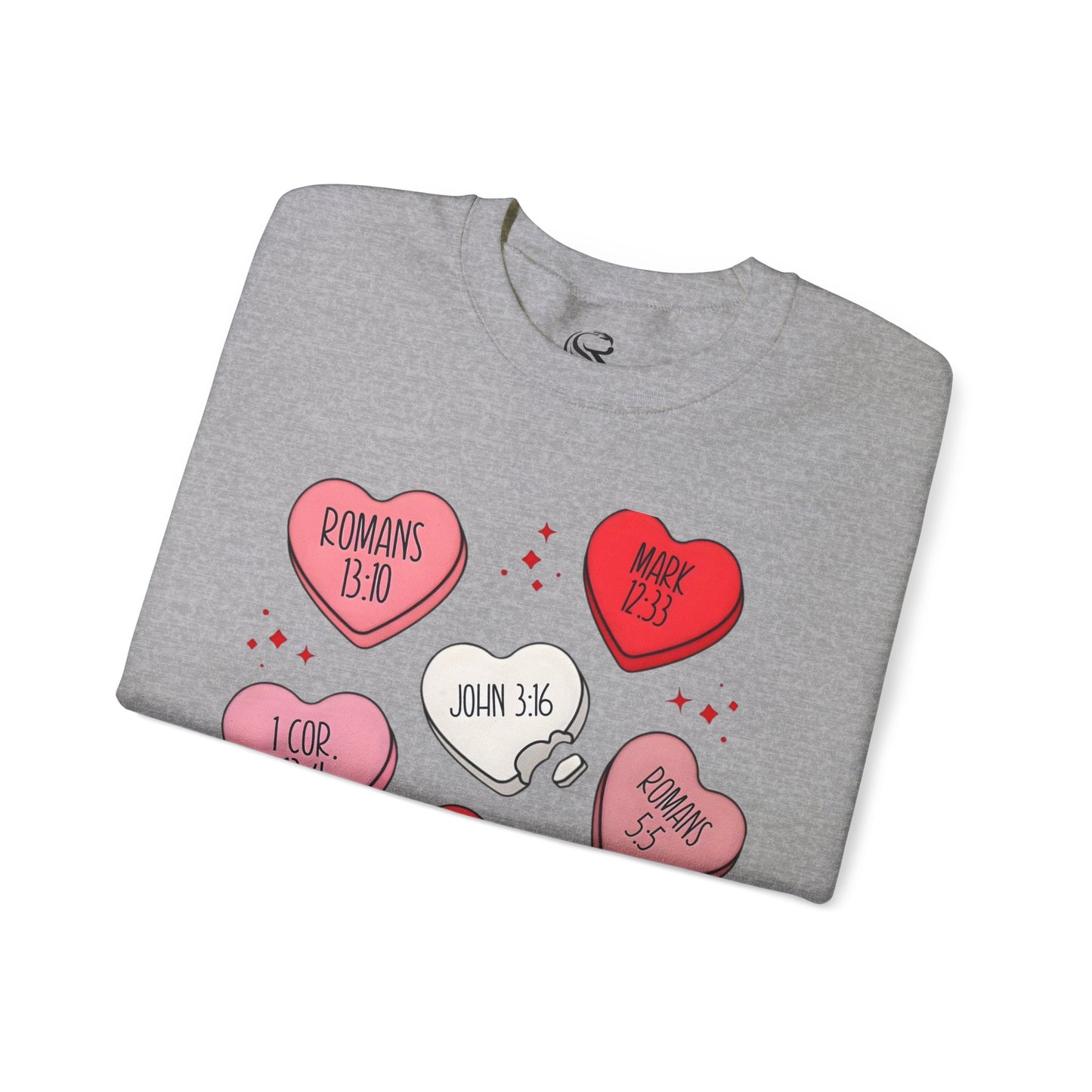 "Scripture Love" Unisex Heavy Blend Crewneck Sweatshirt