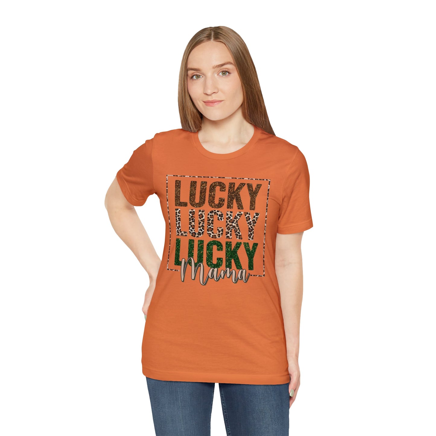 "Lucky Mama"  Unisex Jersey Short Sleeve Tee