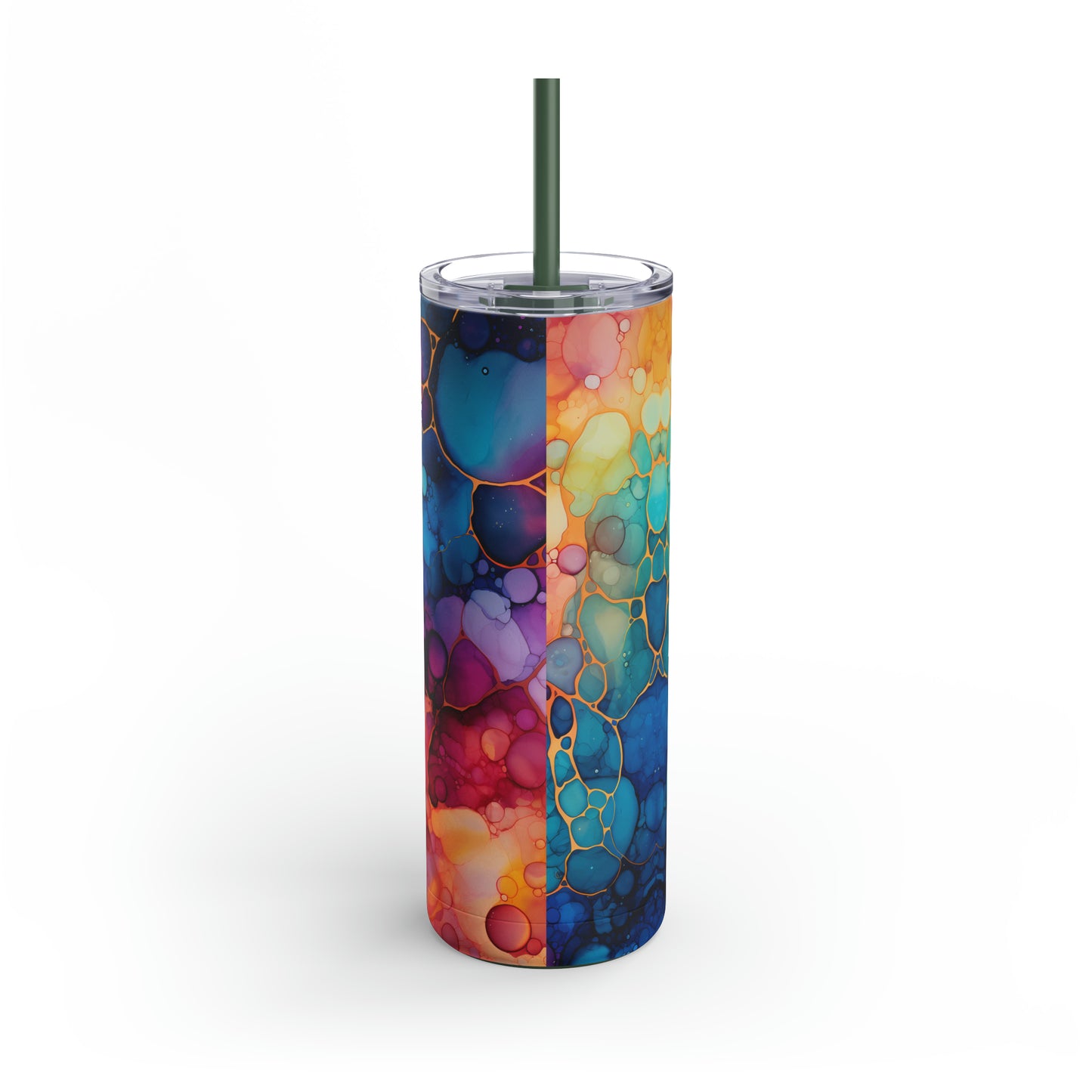 Colorful Skinny Matte Tumbler, 20oz