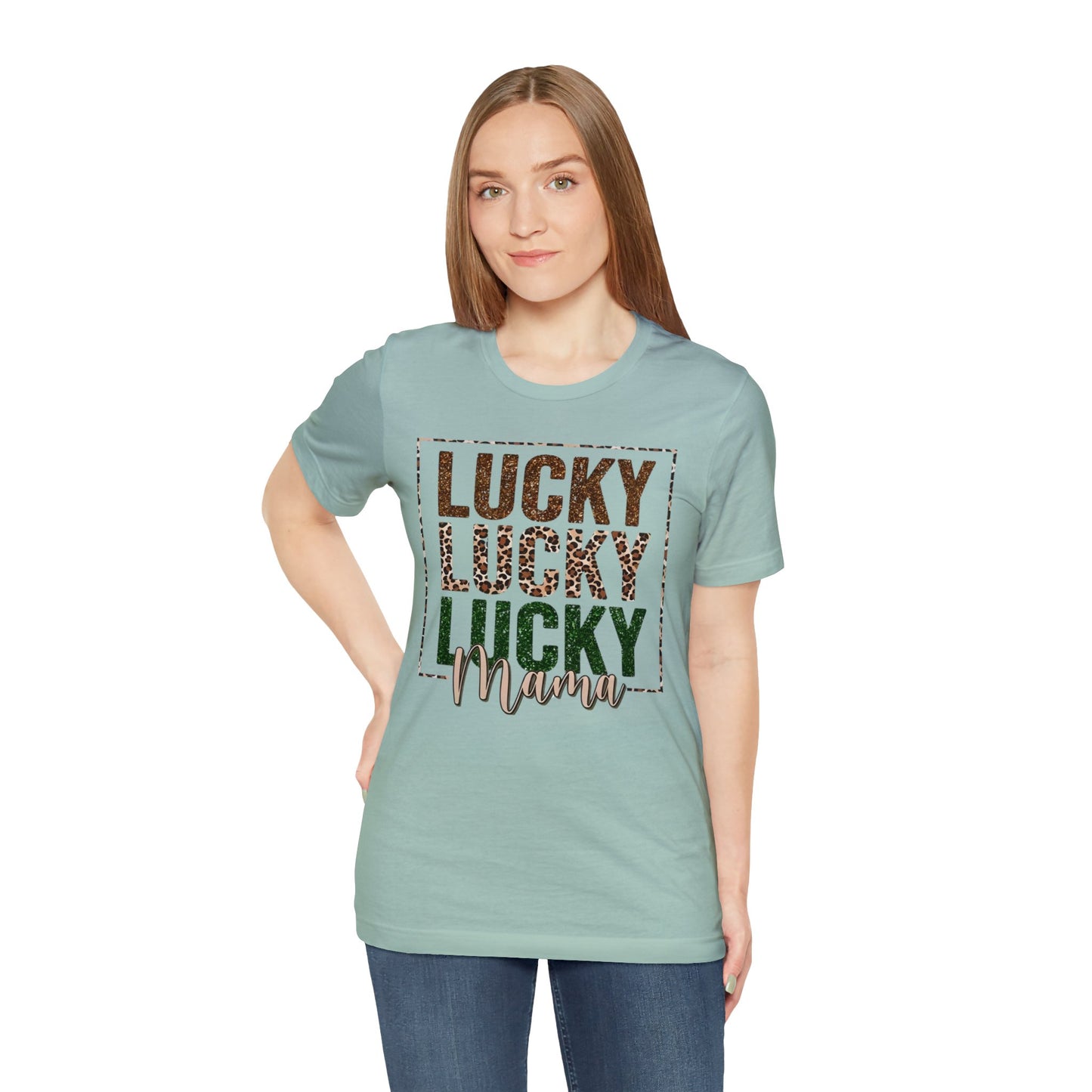 "Lucky Mama"  Unisex Jersey Short Sleeve Tee