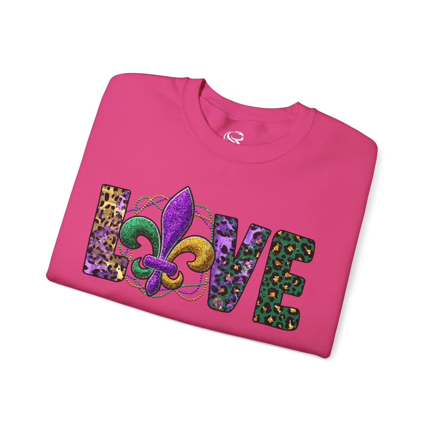 Love Mardi Gras Unisex Heavy Blend Crewneck Sweatshirt