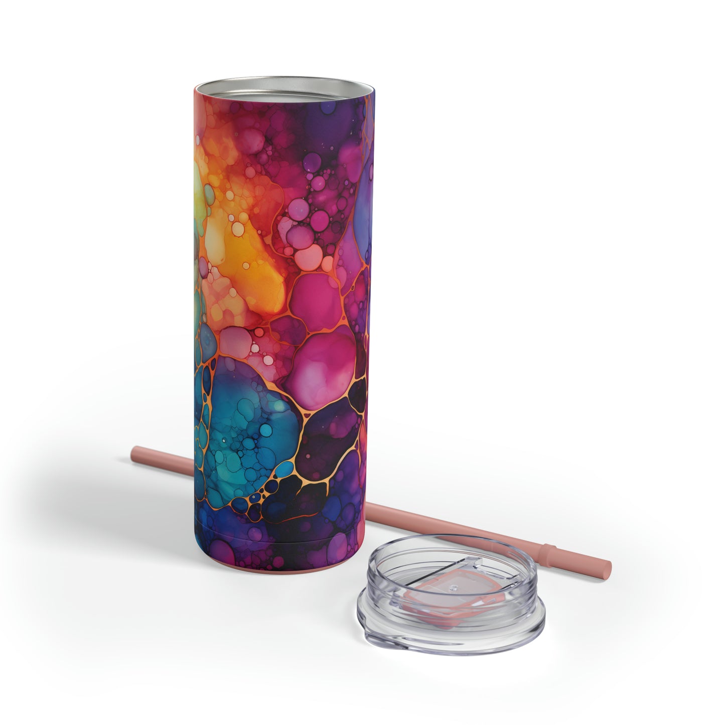 Colorful Skinny Matte Tumbler, 20oz