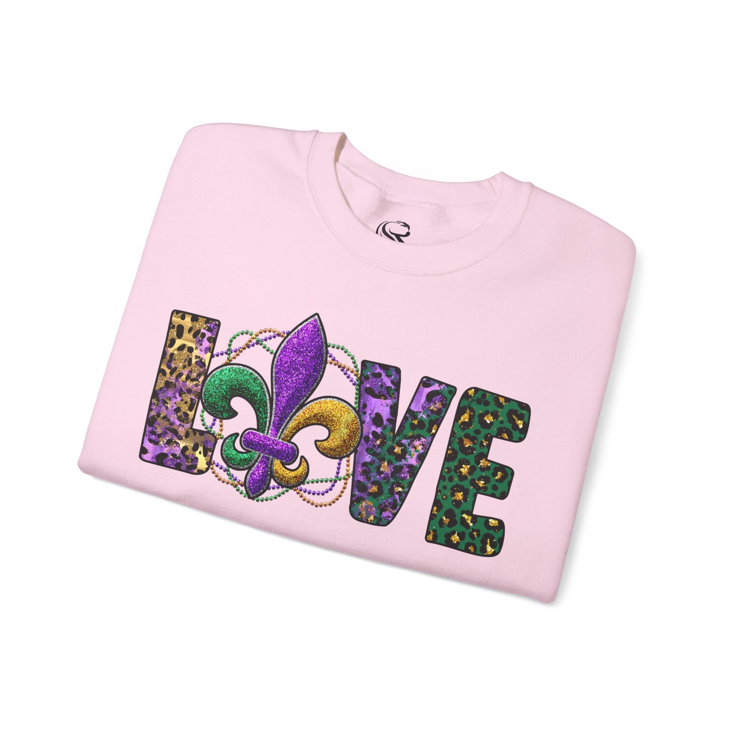 Love Mardi Gras Unisex Heavy Blend Crewneck Sweatshirt