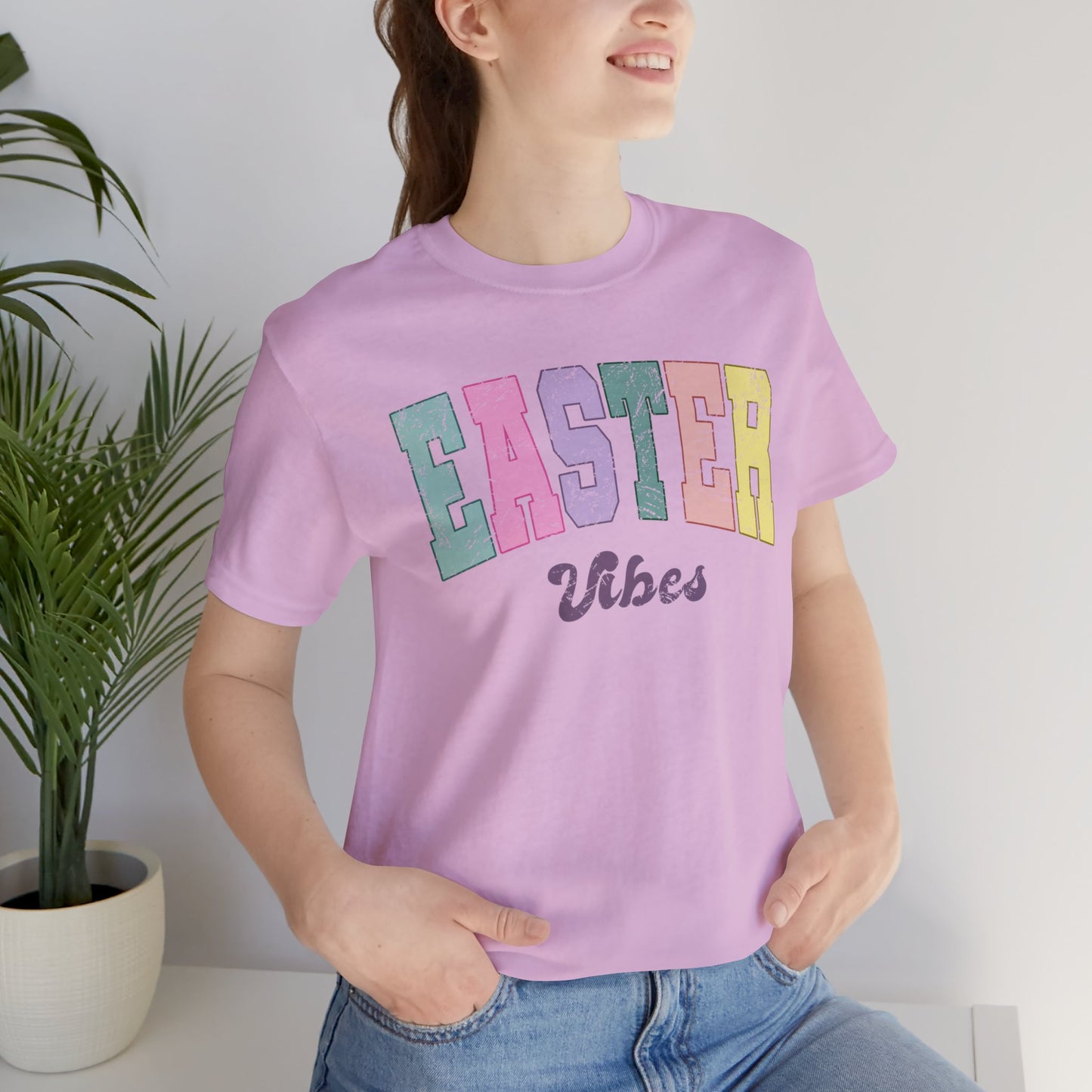 "Easter Vibes" Unisex Jersey Short Sleeve Tee