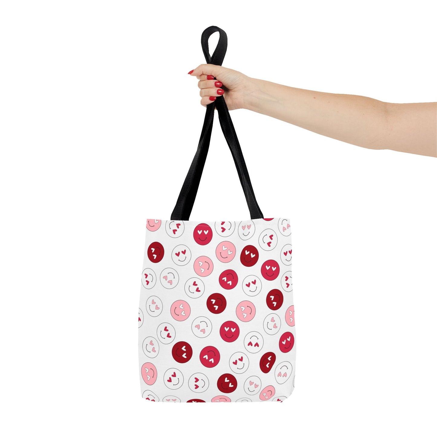 "Love Smiley Face" Tote Bag (AOP)