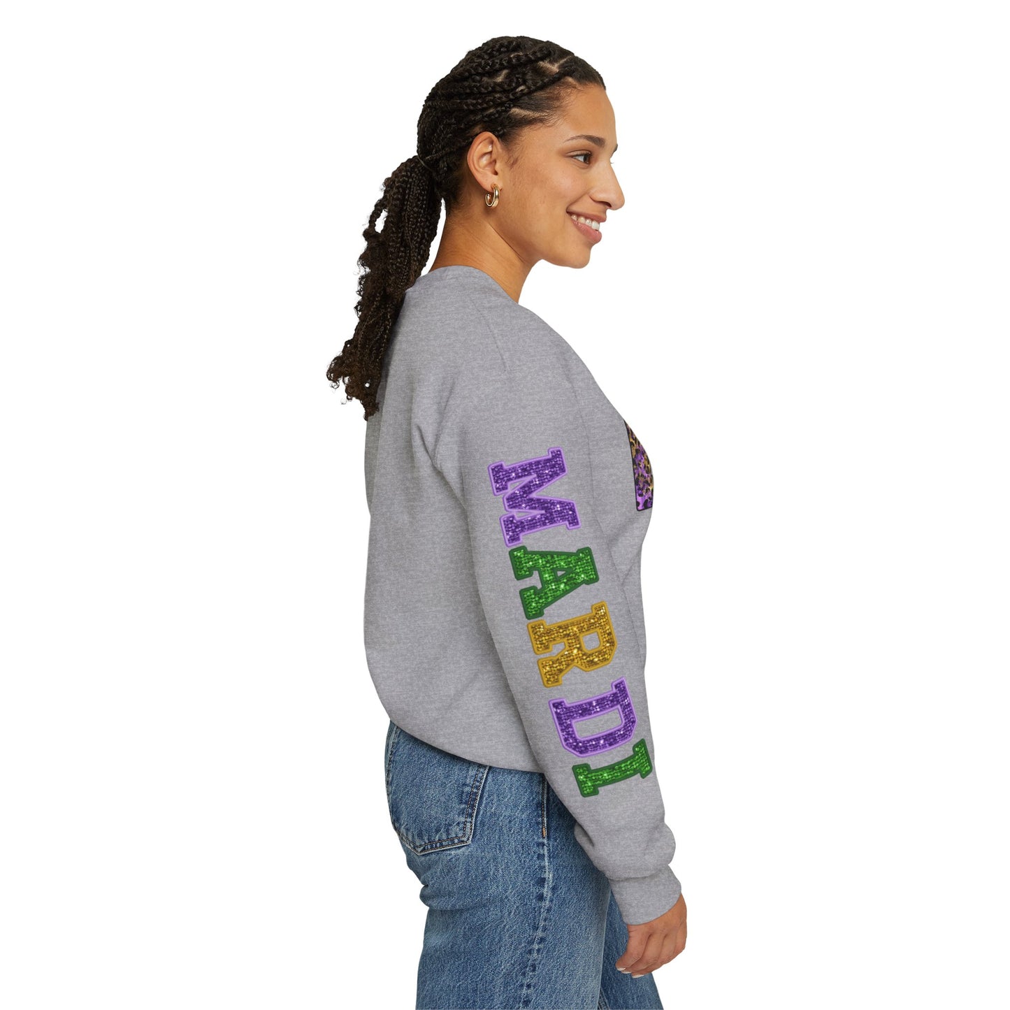 Love Mardi Gras Unisex Heavy Blend Crewneck Sweatshirt