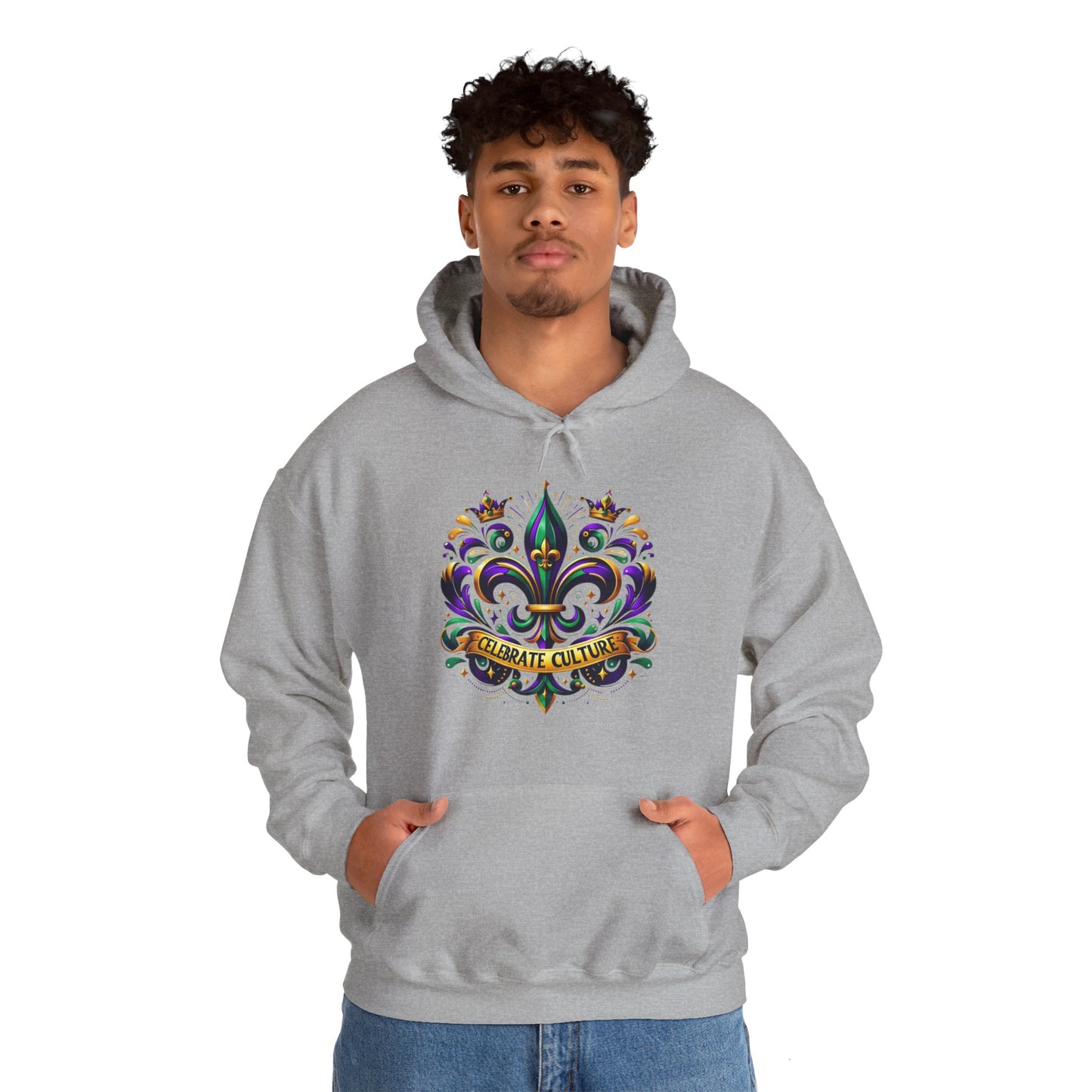 "Celebrate Culture" Mardi Gras Unisex Heavy Blend Hoodie