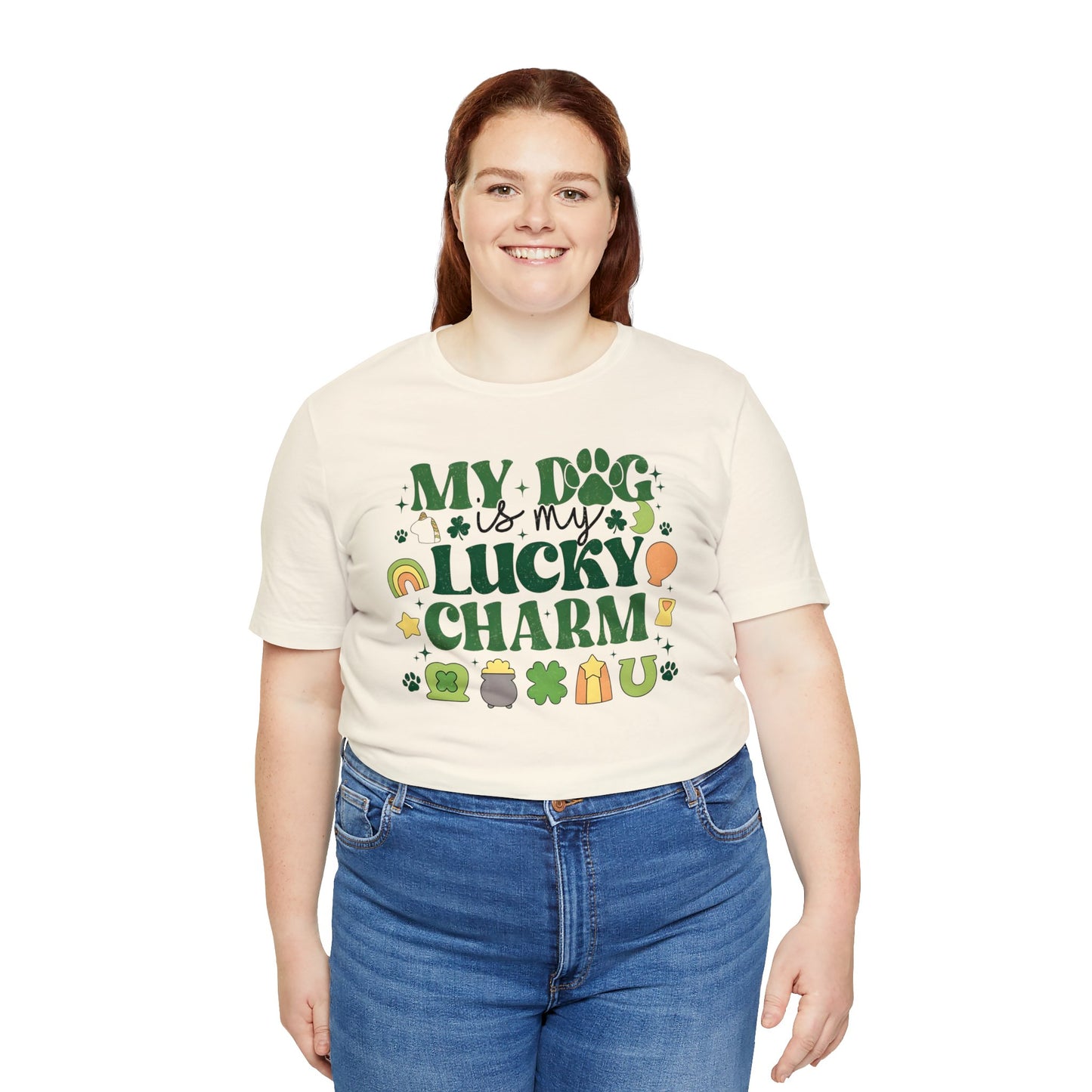 "Lucky Dog"  Unisex Jersey Short Sleeve Tee