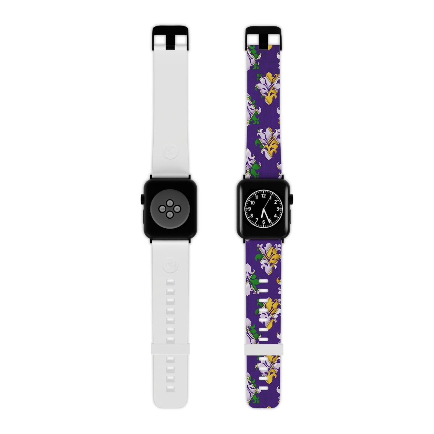 Mardi Gras Flower Design Band for Apple Watch